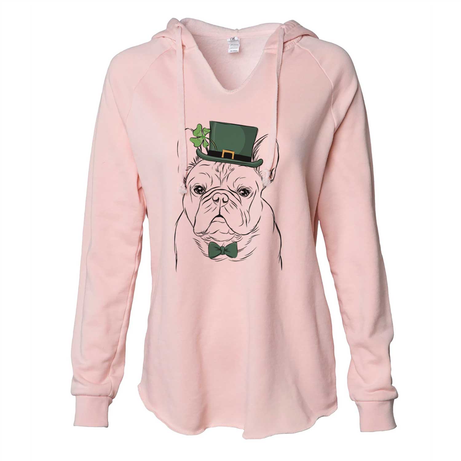 St. Patrick's Fudge the French Bulldog - Cali Wave Hooded Sweatshirt