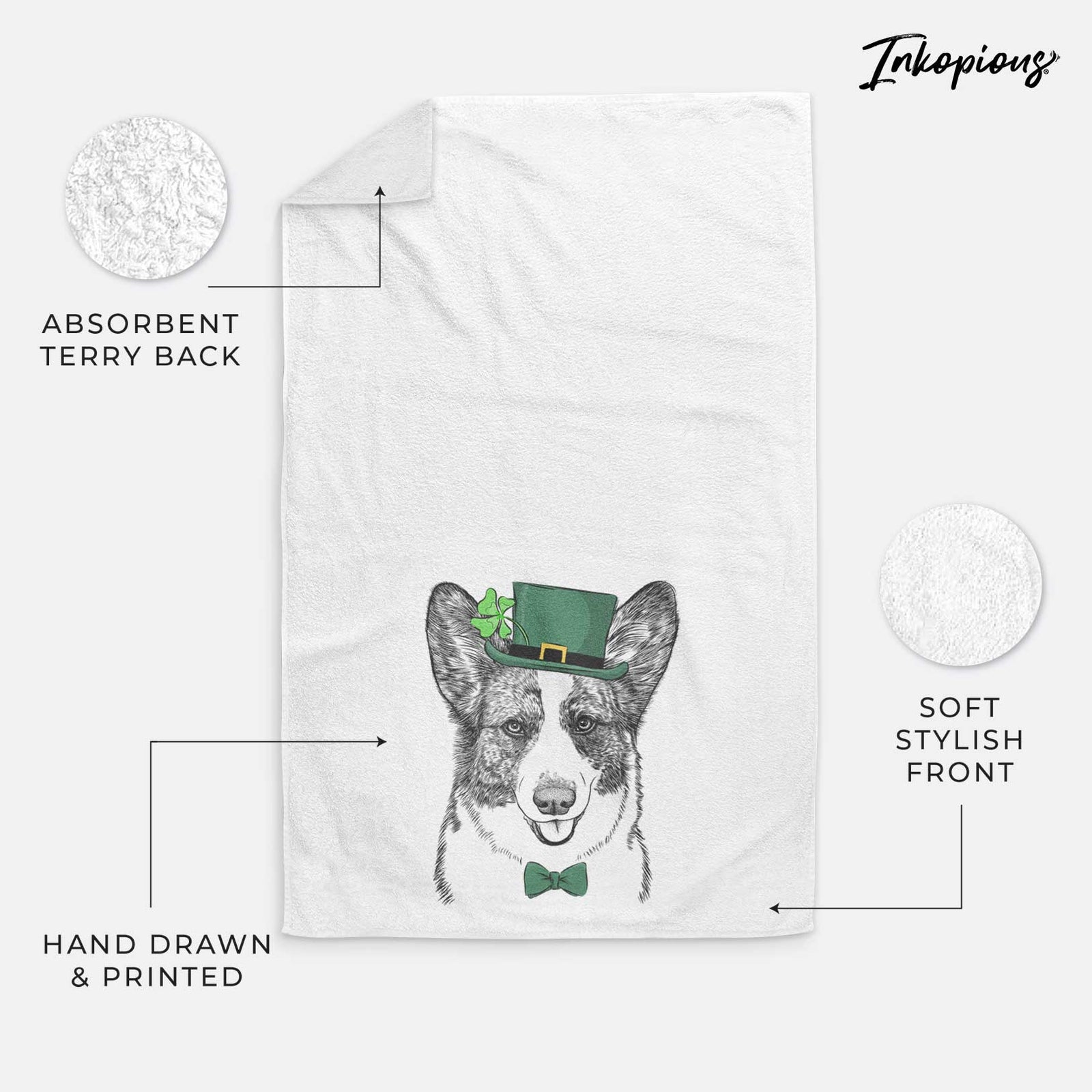 Gabby the Cardigan Welsh Corgi Decorative Hand Towel