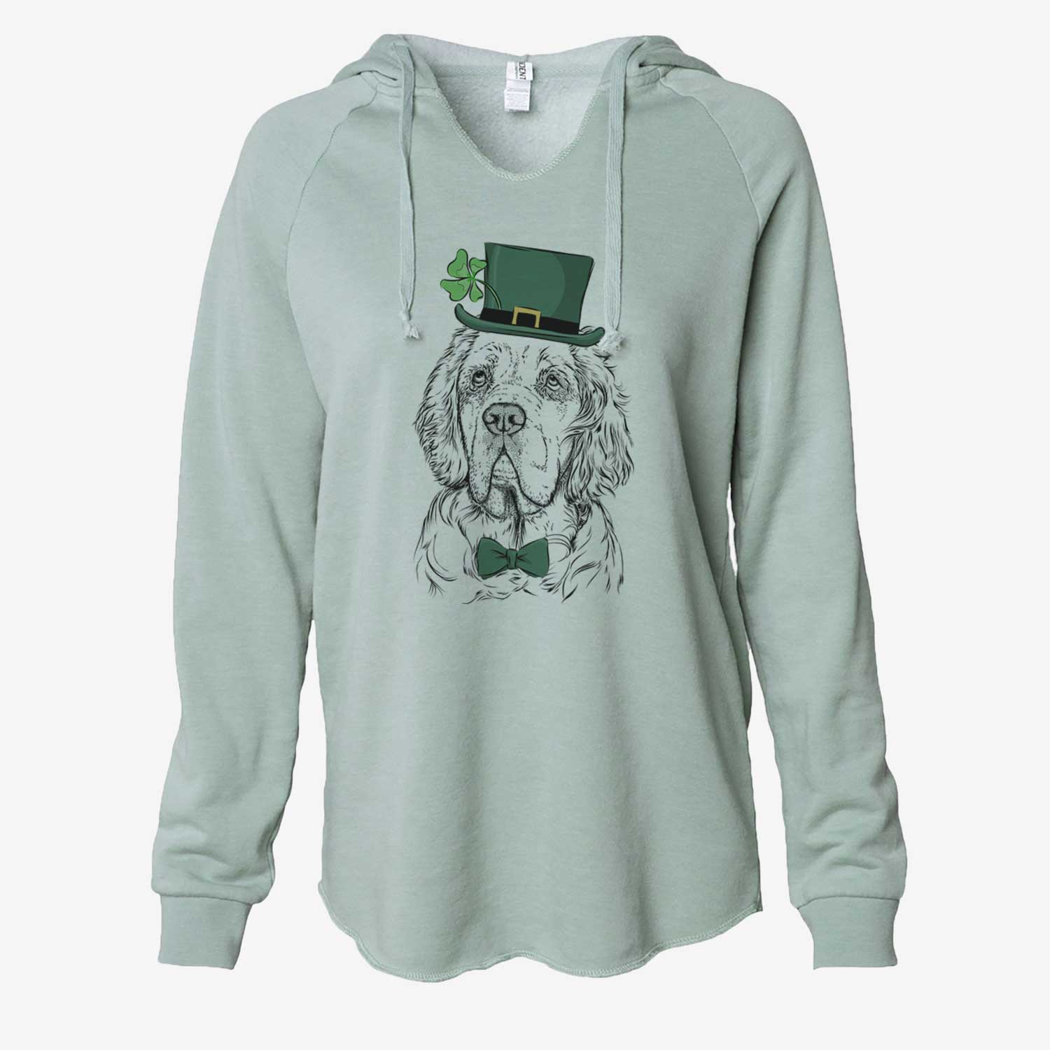 St. Patrick's Gary the Clumber Spaniel - Cali Wave Hooded Sweatshirt