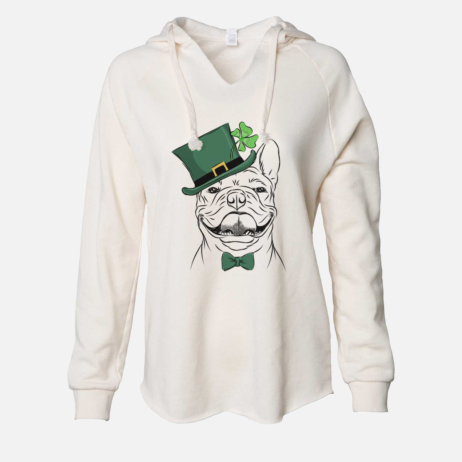 St. Patrick's Gaston the French Bulldog - Cali Wave Hooded Sweatshirt