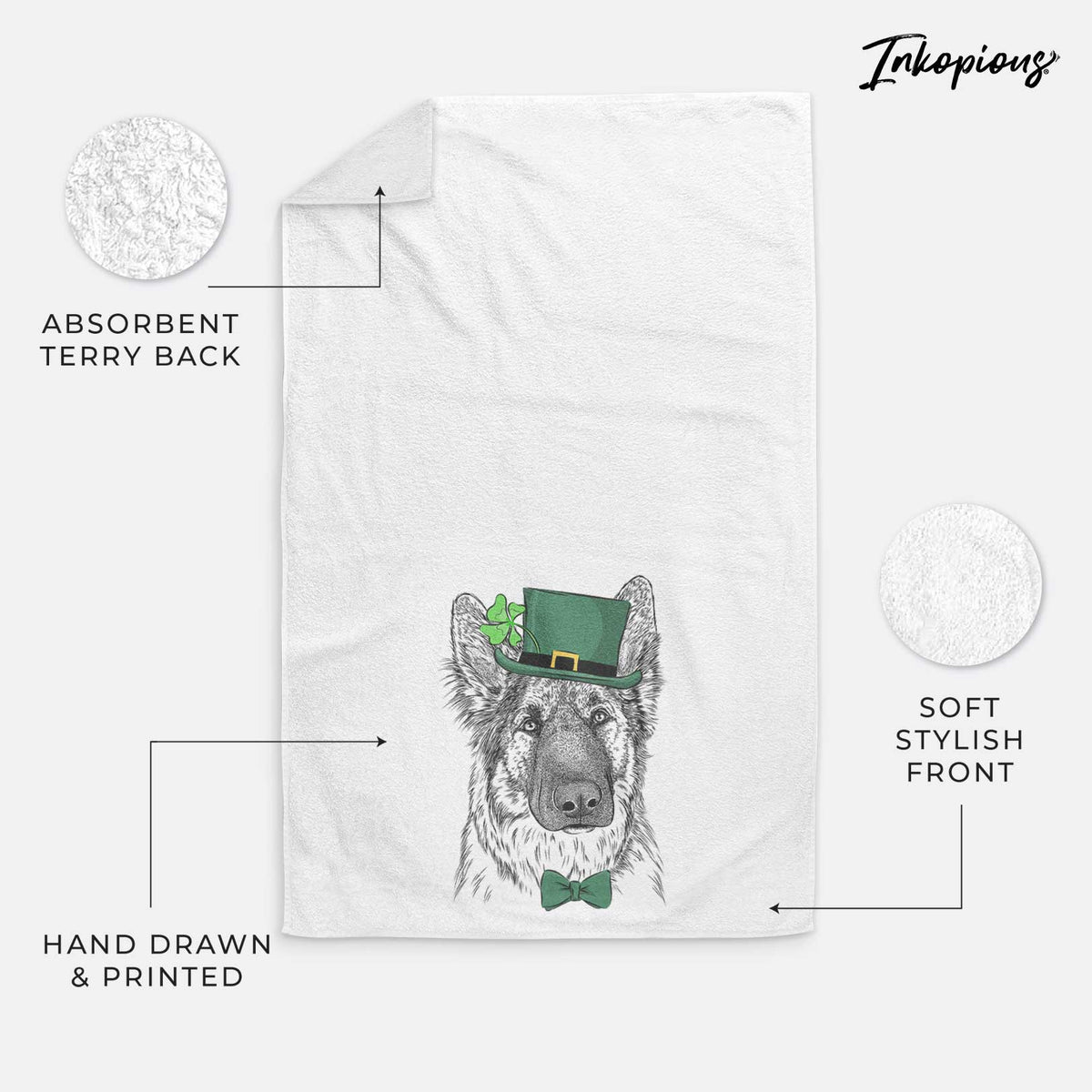 Geddy the Shiloh Shepherd Decorative Hand Towel