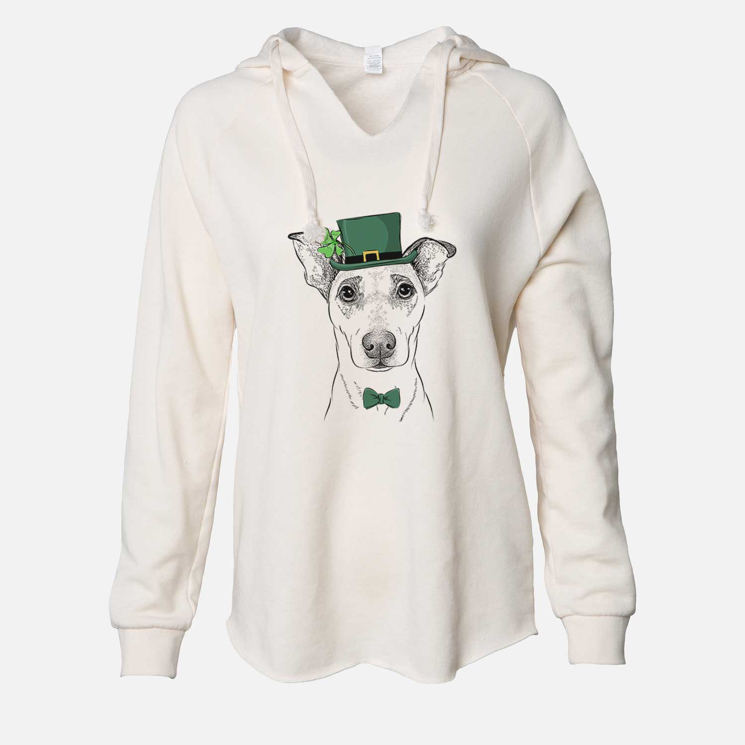 St. Patrick's Georgie Rat the Terrier Mix - Cali Wave Hooded Sweatshirt