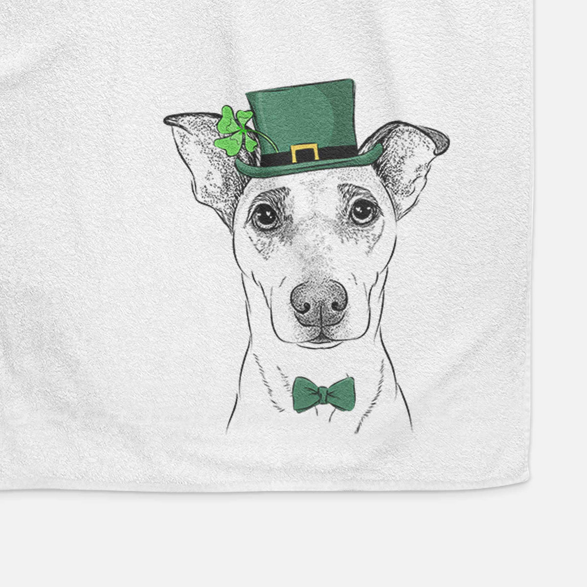 Georgie Rat the Terrier Mix Decorative Hand Towel