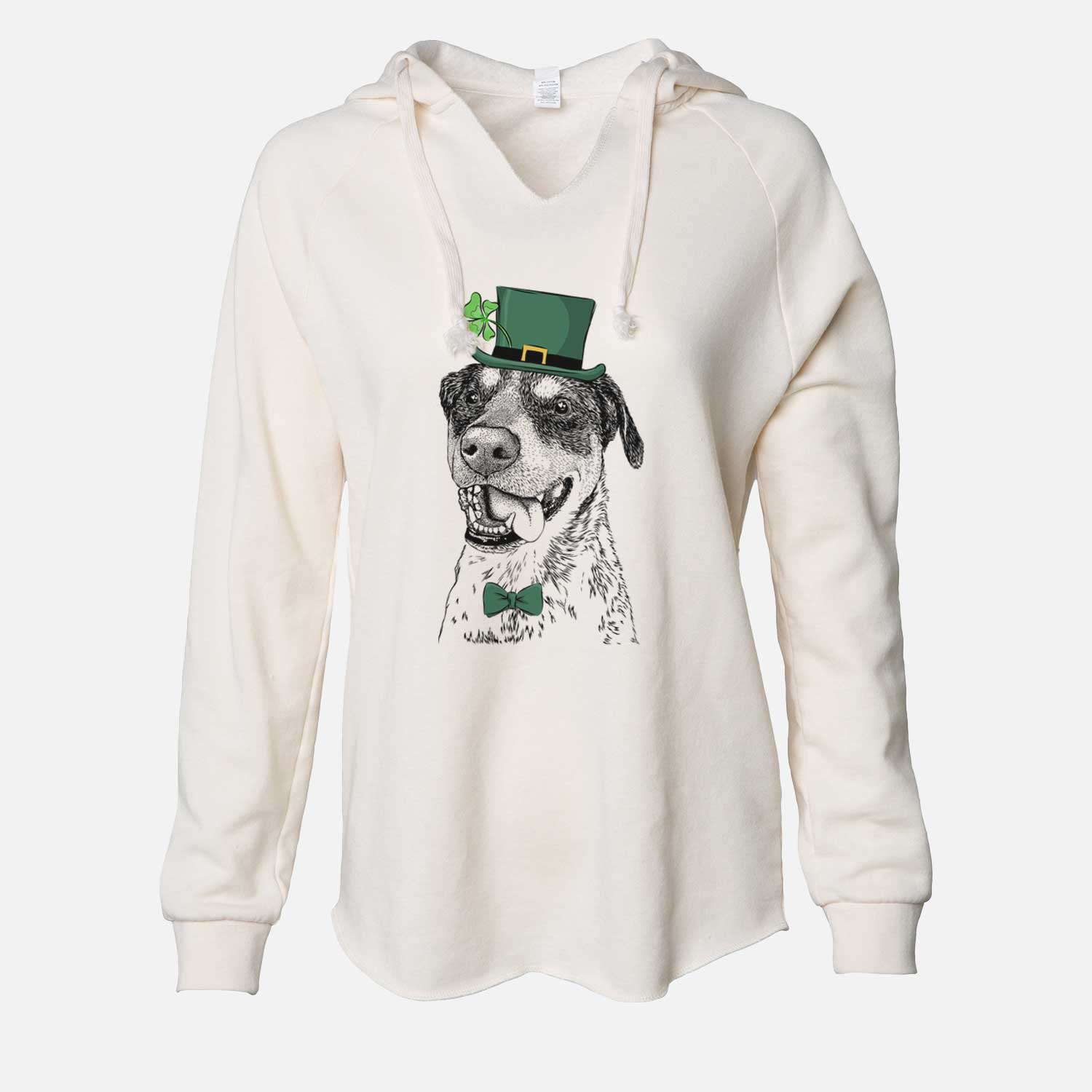 St. Patrick's Gerti the Mixed Breed - Cali Wave Hooded Sweatshirt