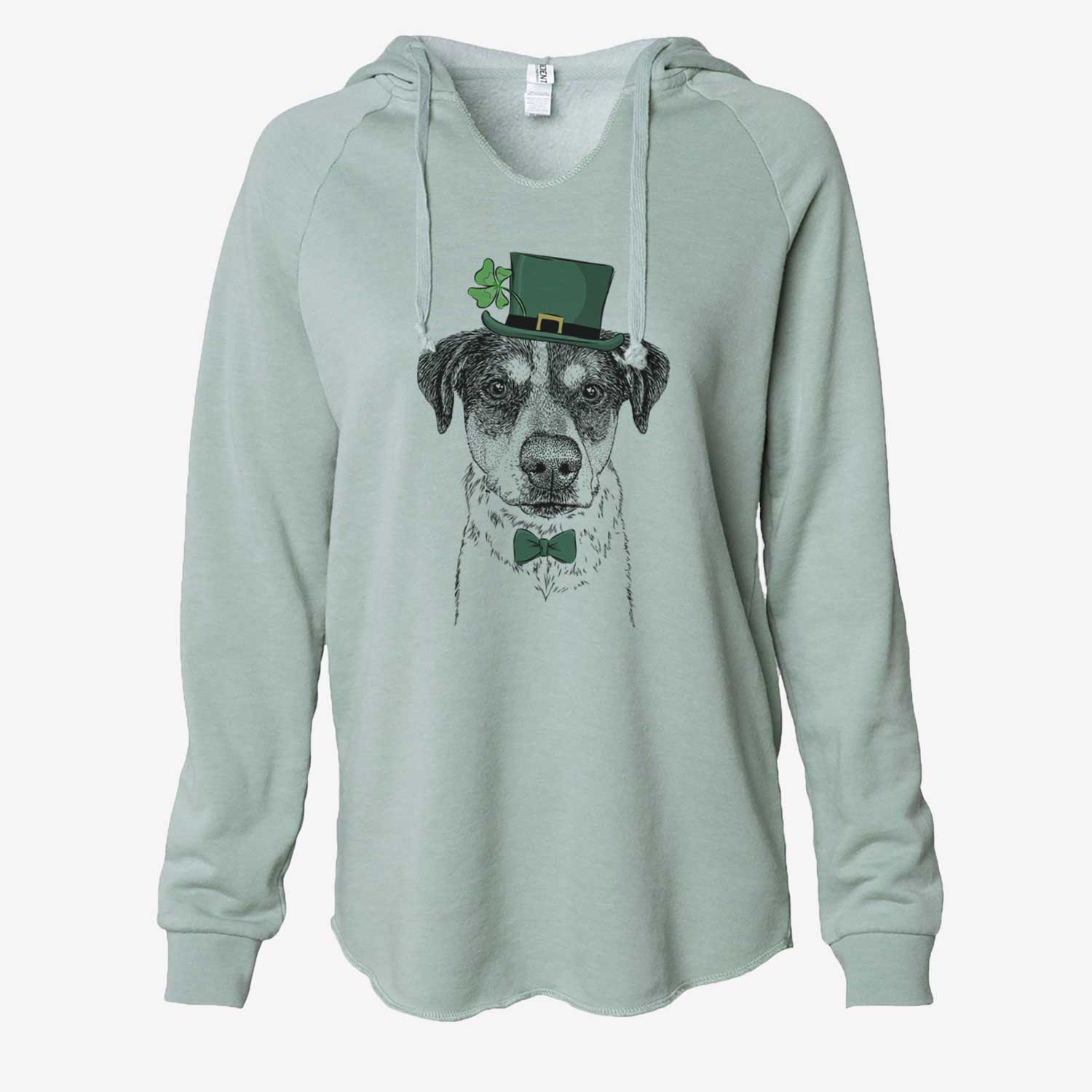 St. Patrick's Gertrude the Mixed Breed - Cali Wave Hooded Sweatshirt