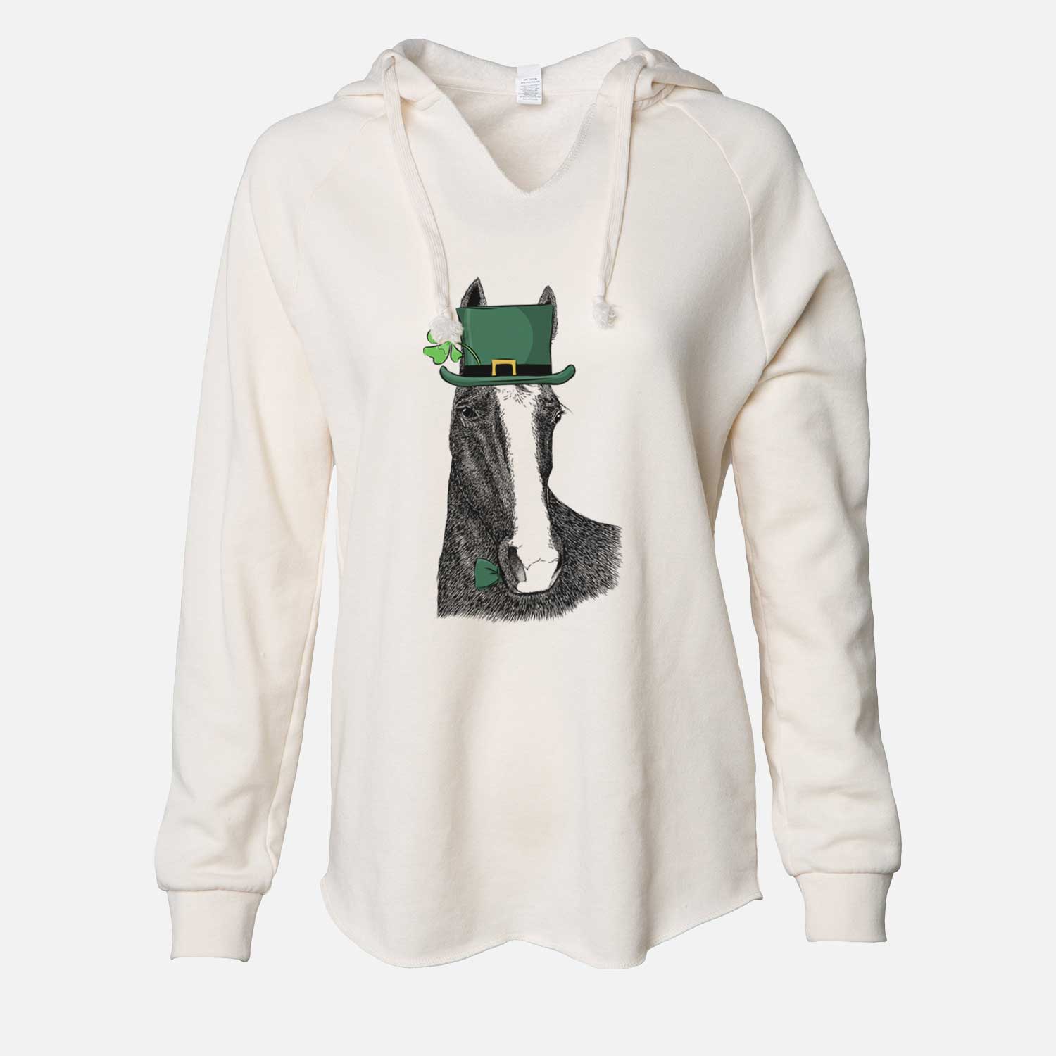 St. Patrick's Gibson the Tennessee Walking Horse - Cali Wave Hooded Sweatshirt