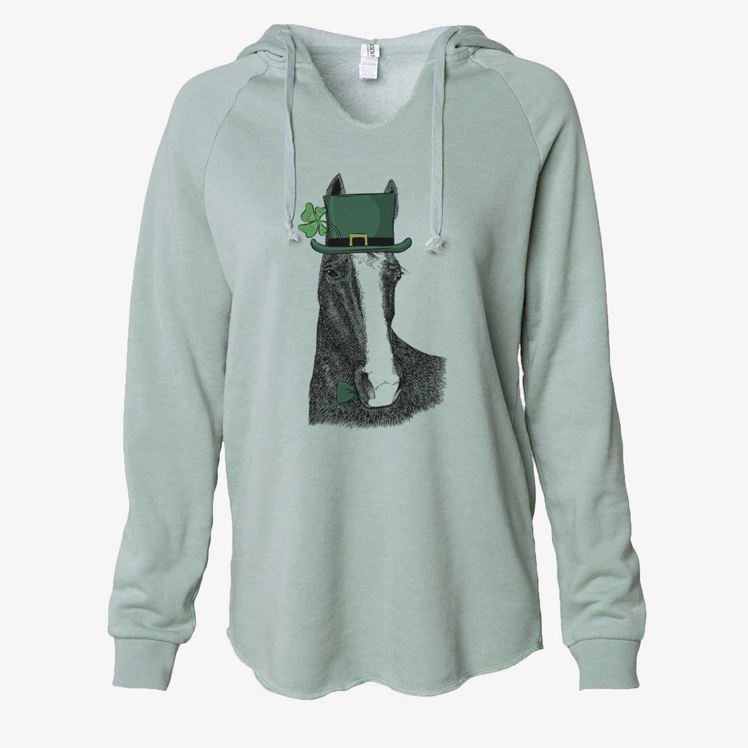 St. Patrick's Gibson the Tennessee Walking Horse - Cali Wave Hooded Sweatshirt