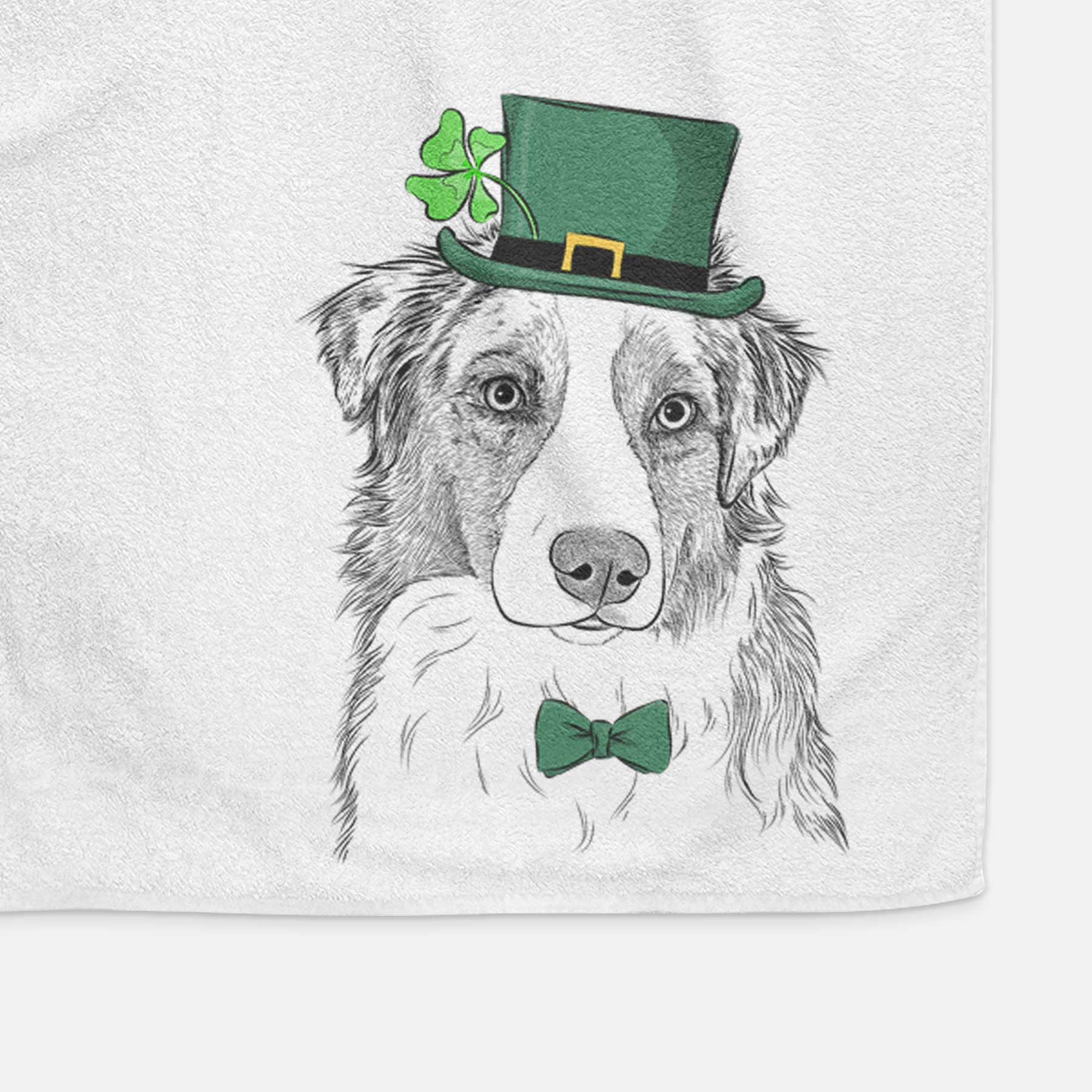 Ginger the Australian Shepherd Decorative Hand Towel