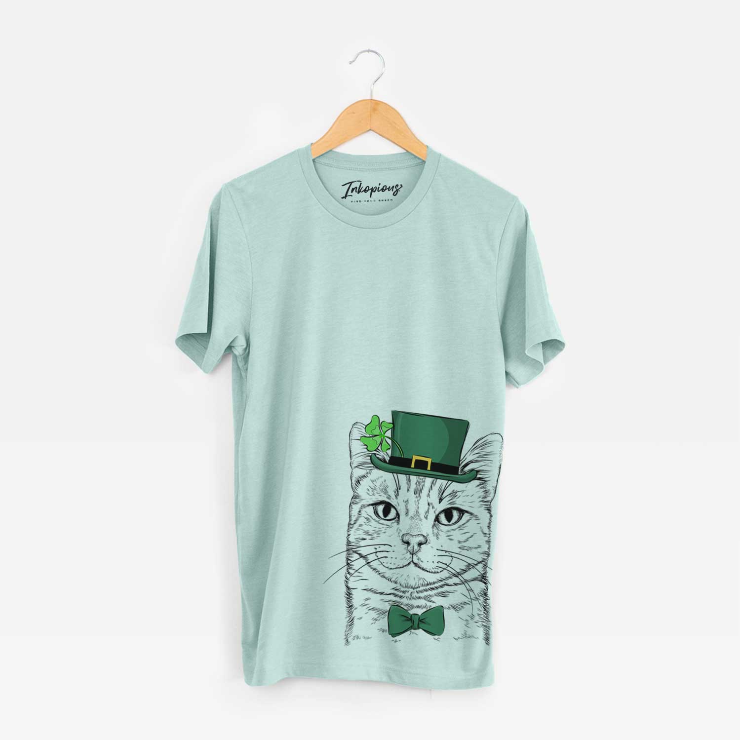 St. Patrick's Ginger Tom the Tabby Cat - Unisex Crewneck