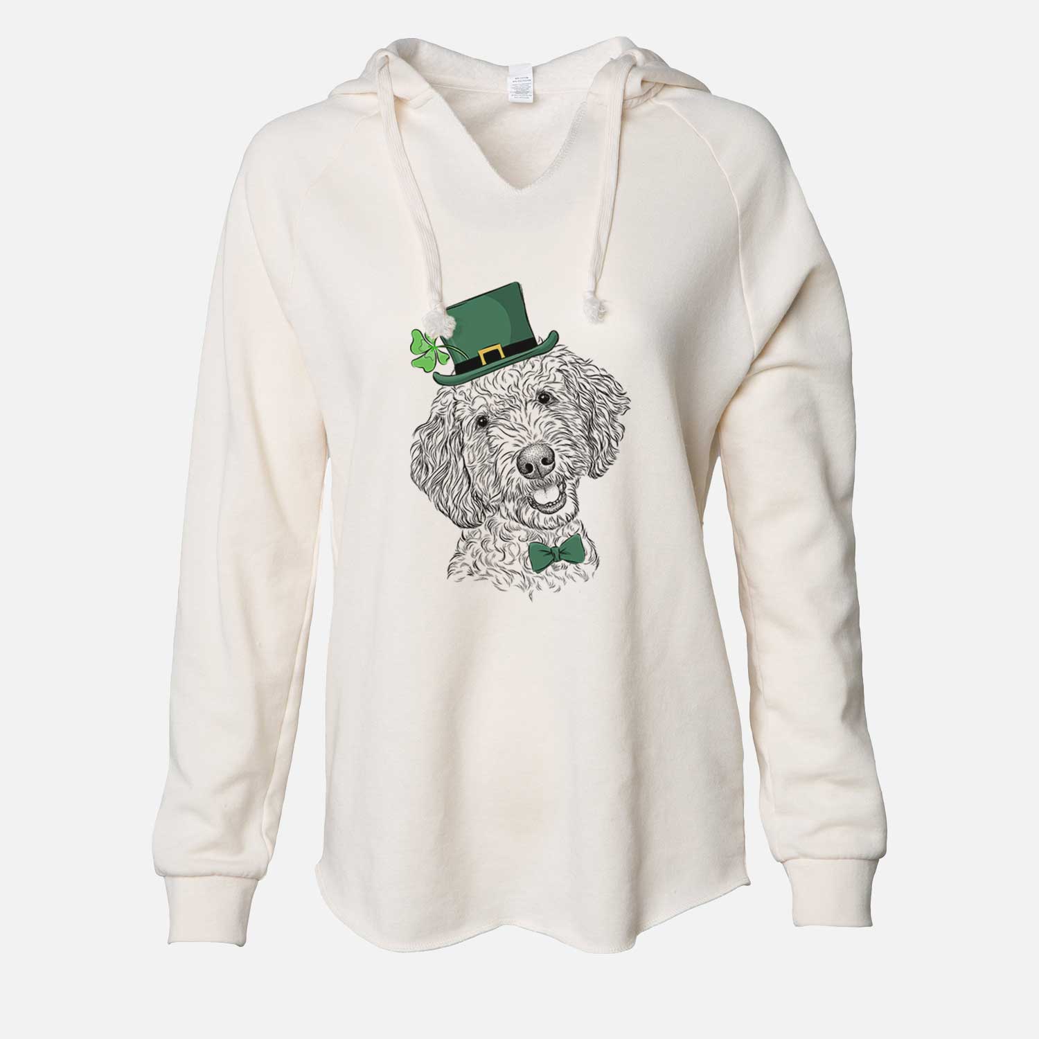 St. Patrick's Gizmo the Goldendoodle - Cali Wave Hooded Sweatshirt