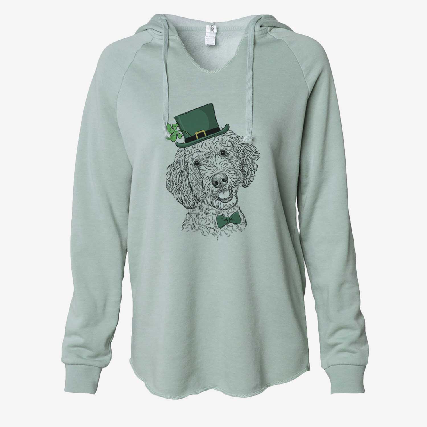 St. Patrick's Gizmo the Goldendoodle - Cali Wave Hooded Sweatshirt