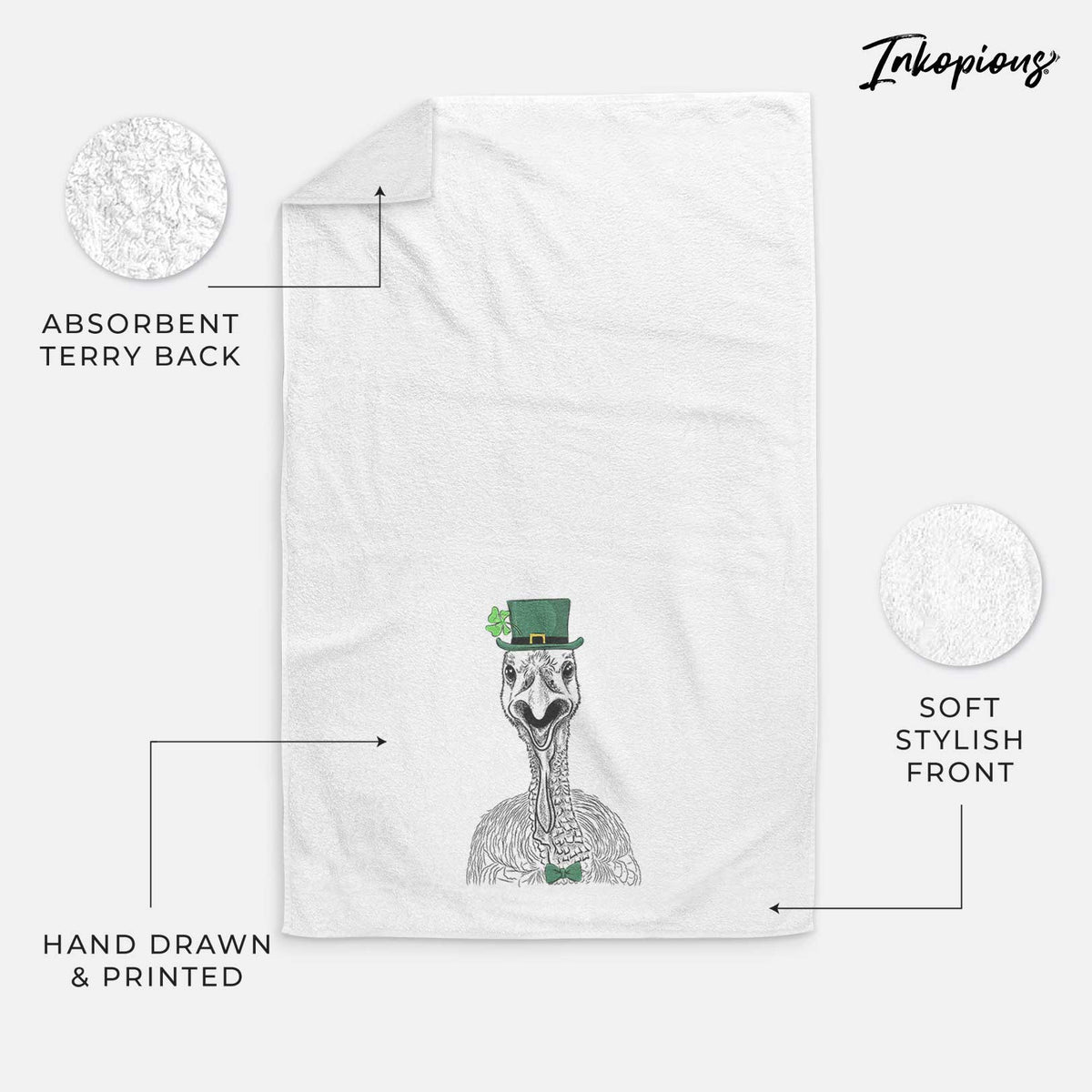 Gobble the Turkey Decorative Hand Towel