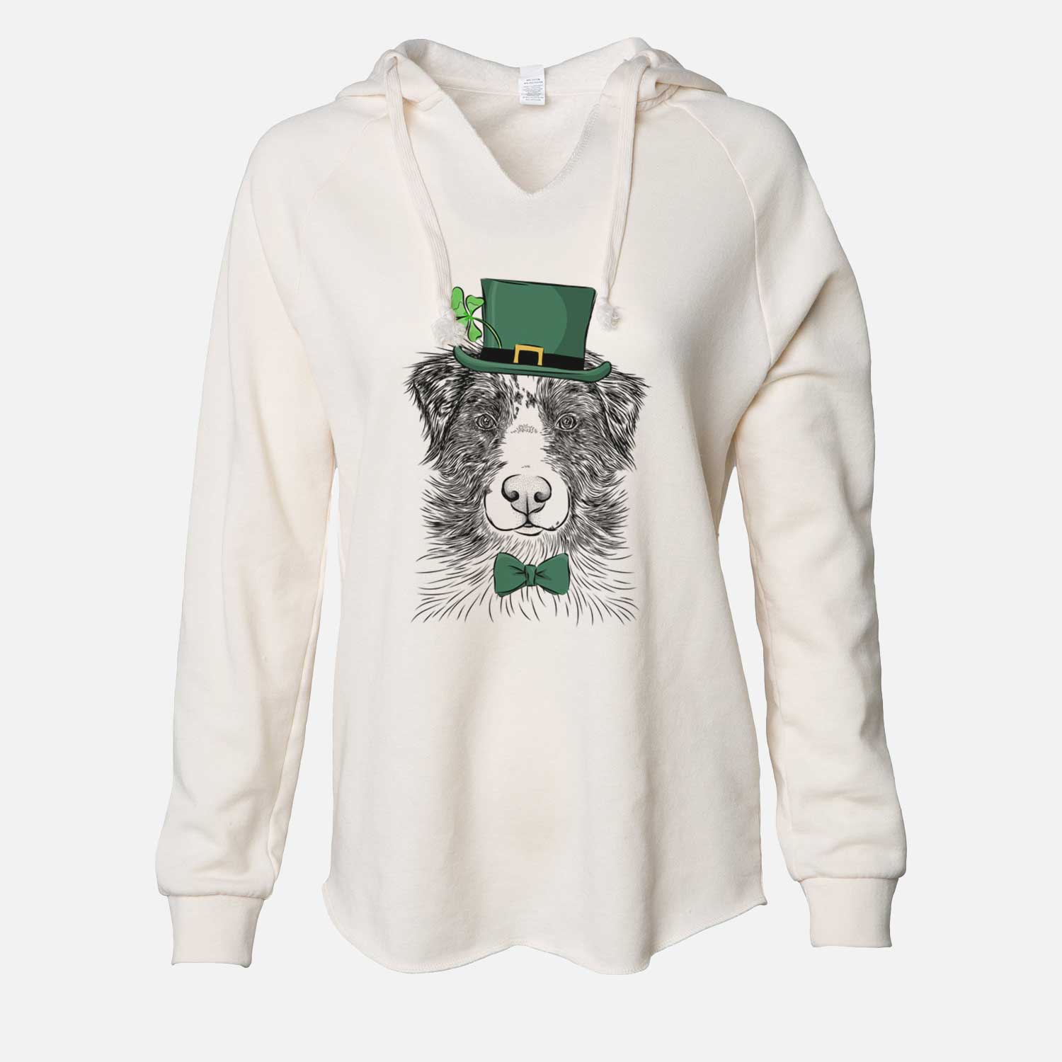 St. Patrick's Gram the Australian Shepherd - Cali Wave Hooded Sweatshirt