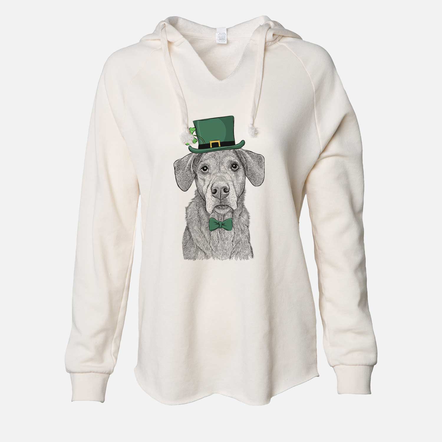 St. Patrick's Gravy the Plott Hound Beagle Mix - Cali Wave Hooded Sweatshirt