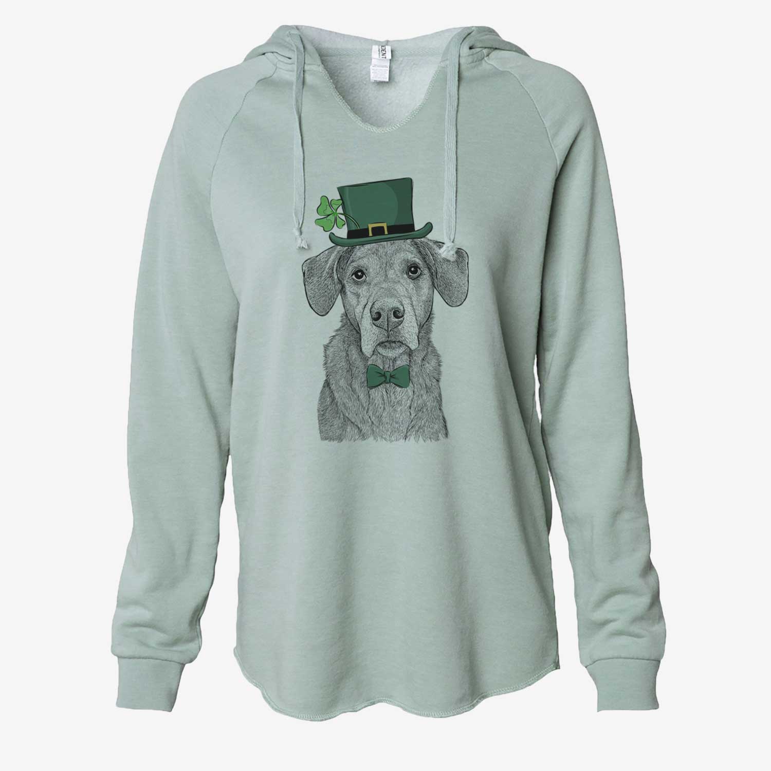 St. Patrick's Gravy the Plott Hound Beagle Mix - Cali Wave Hooded Sweatshirt