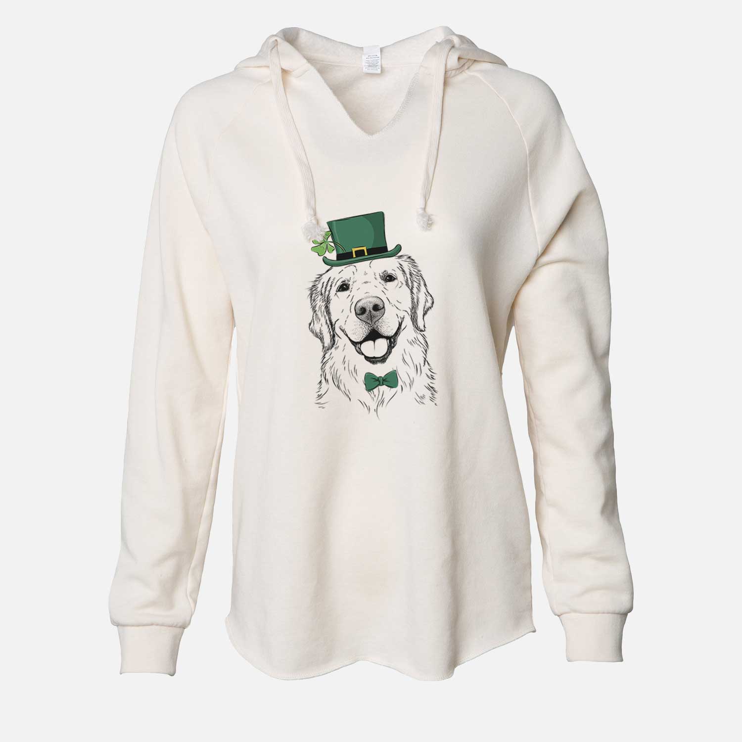 St. Patrick's Griffin the Golden Retriever - Cali Wave Hooded Sweatshirt