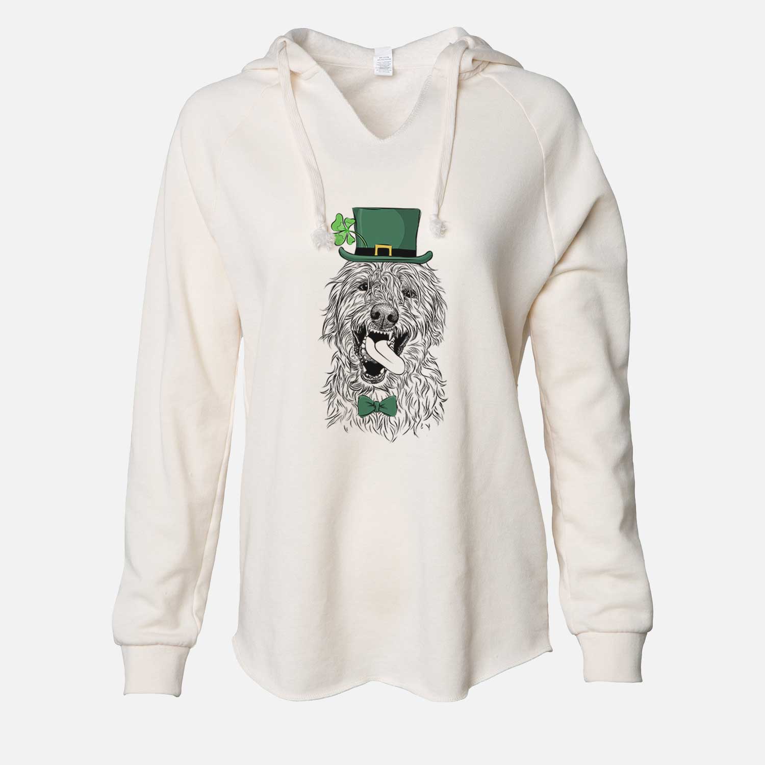 St. Patrick's Groot the Irish Wolfhound - Cali Wave Hooded Sweatshirt