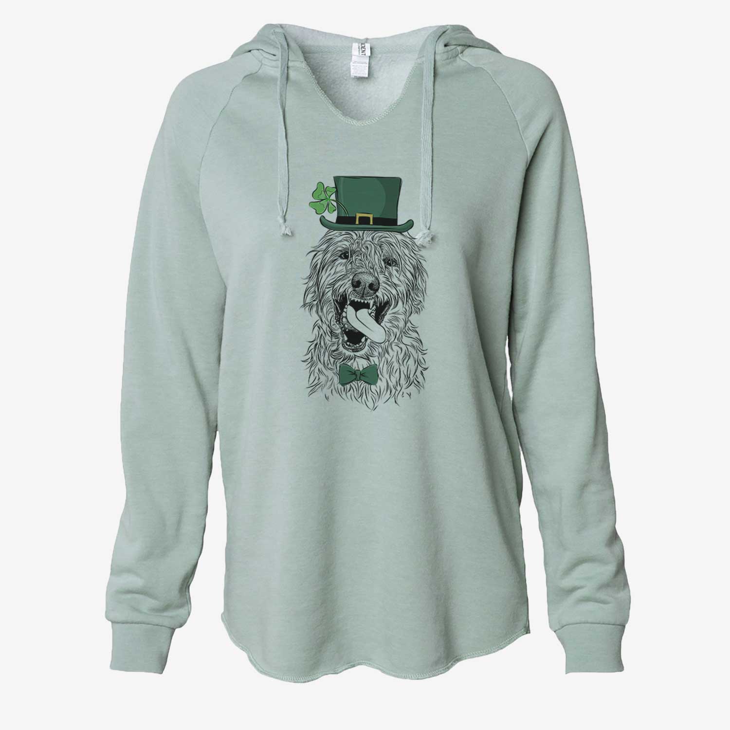 St. Patrick's Groot the Irish Wolfhound - Cali Wave Hooded Sweatshirt