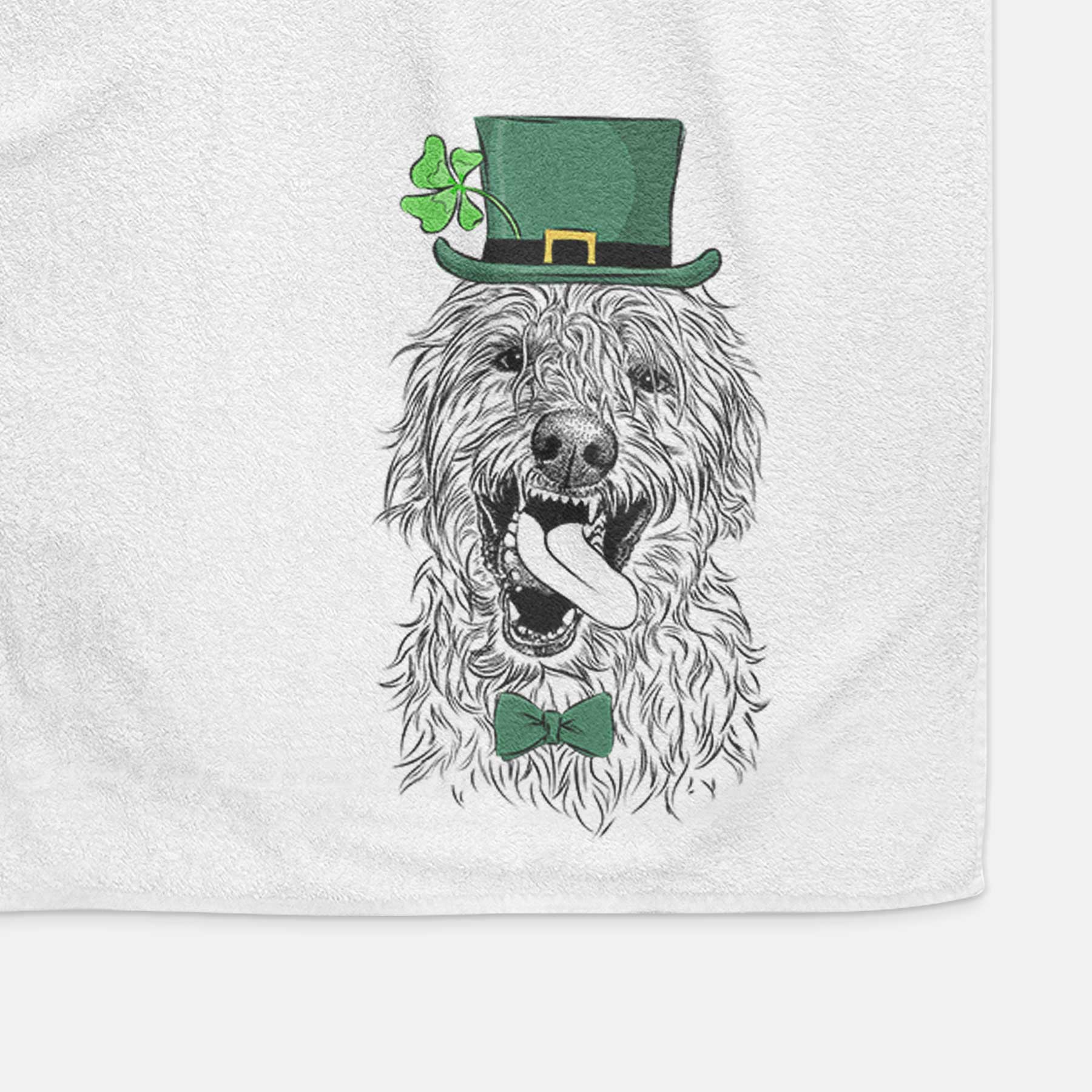 Groot the Irish Wolfhound Decorative Hand Towel