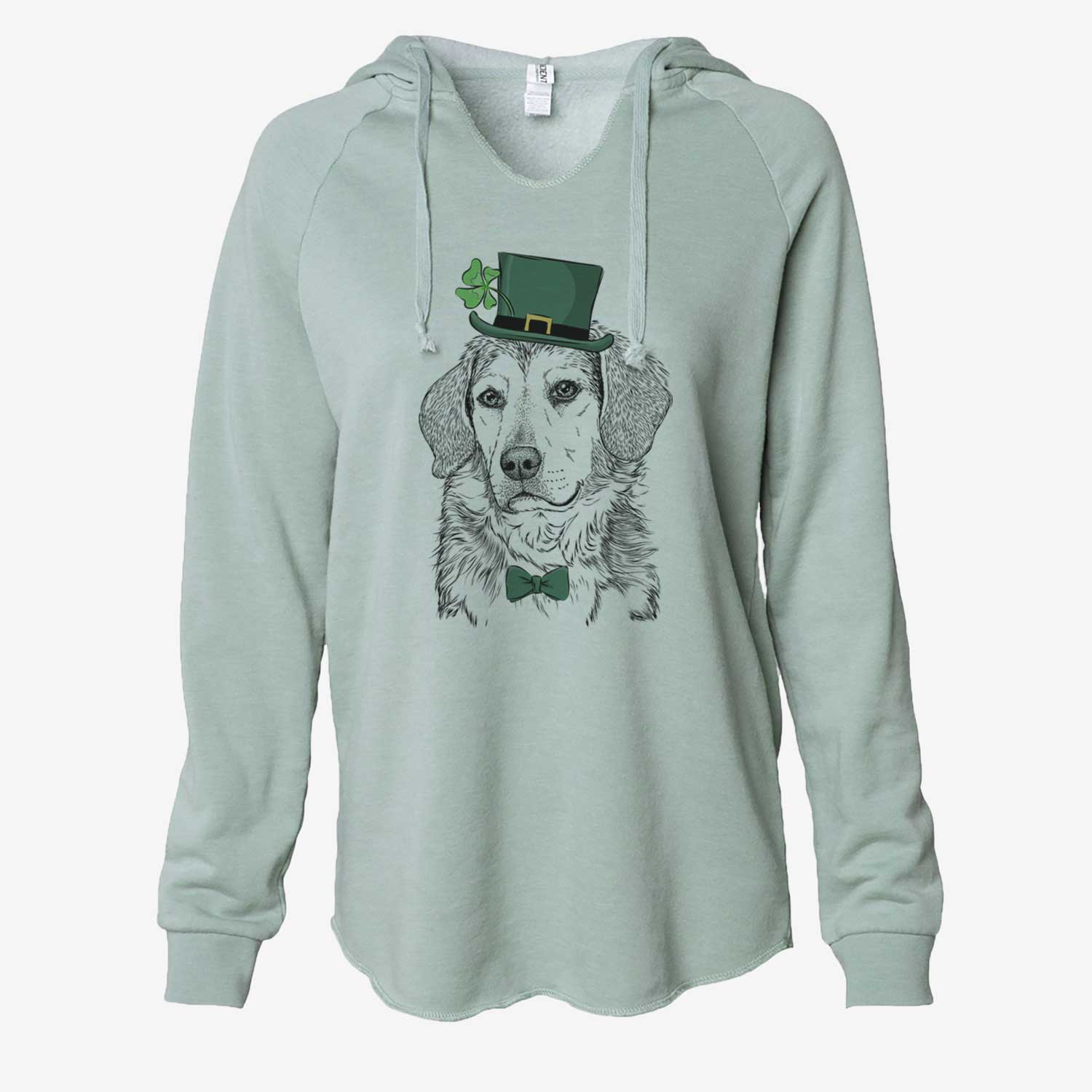 St. Patrick's Gunner the Beagle Mix - Cali Wave Hooded Sweatshirt