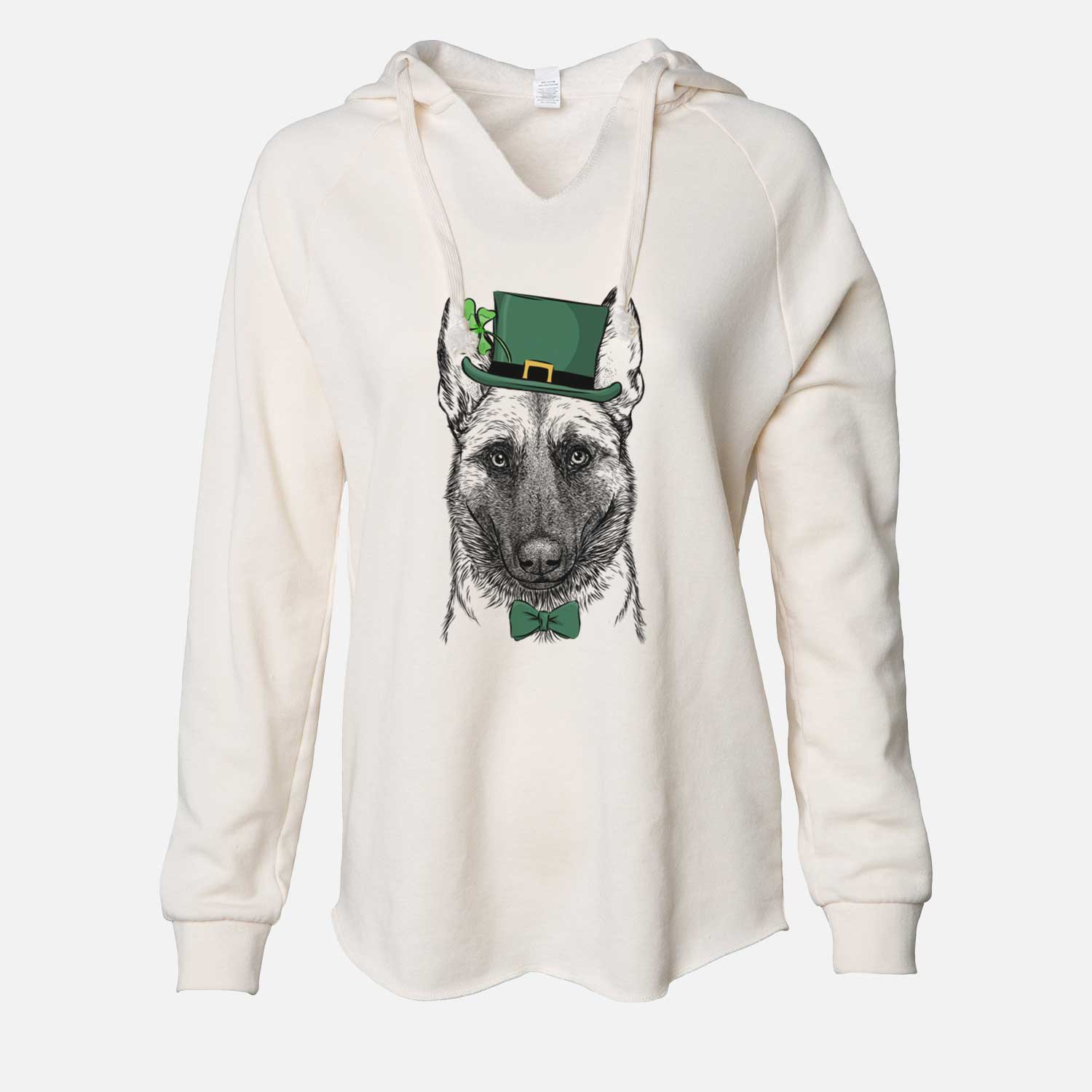 St. Patrick's Gunther the Belgian Malinois - Cali Wave Hooded Sweatshirt