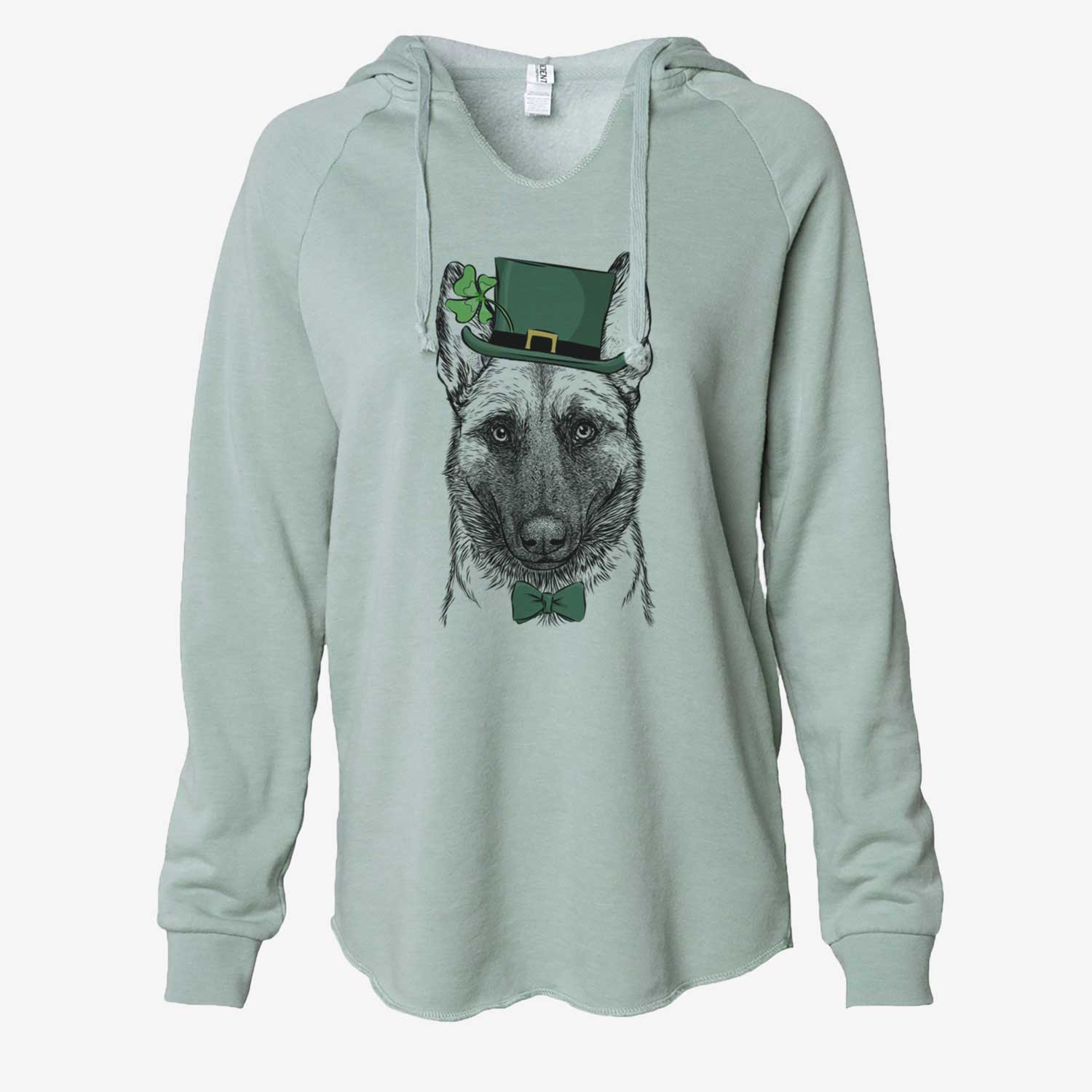 St. Patrick's Gunther the Belgian Malinois - Cali Wave Hooded Sweatshirt