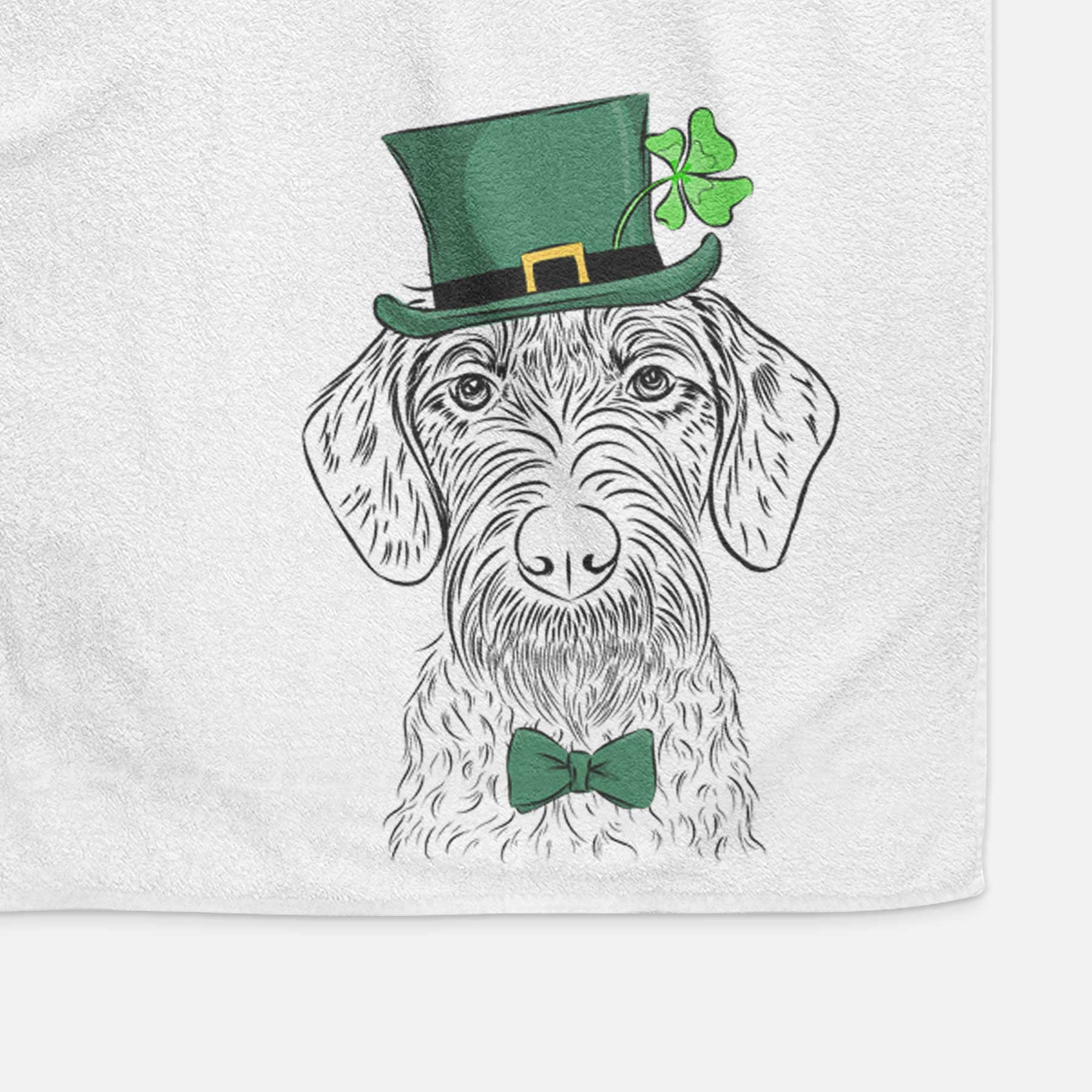 Gus the German Wirehaired Pointer Decorative Hand Towel