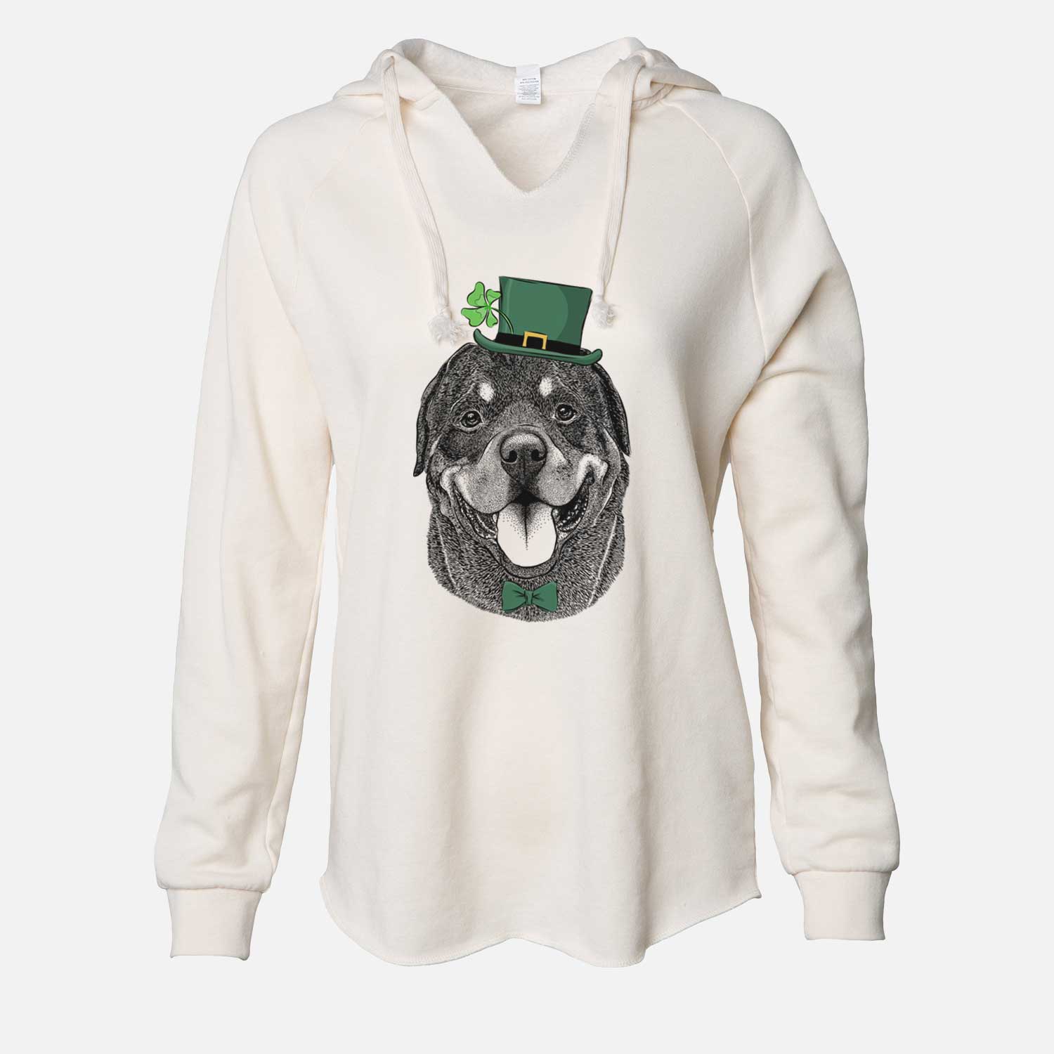 St. Patrick's Hagan the Rottweiler - Cali Wave Hooded Sweatshirt