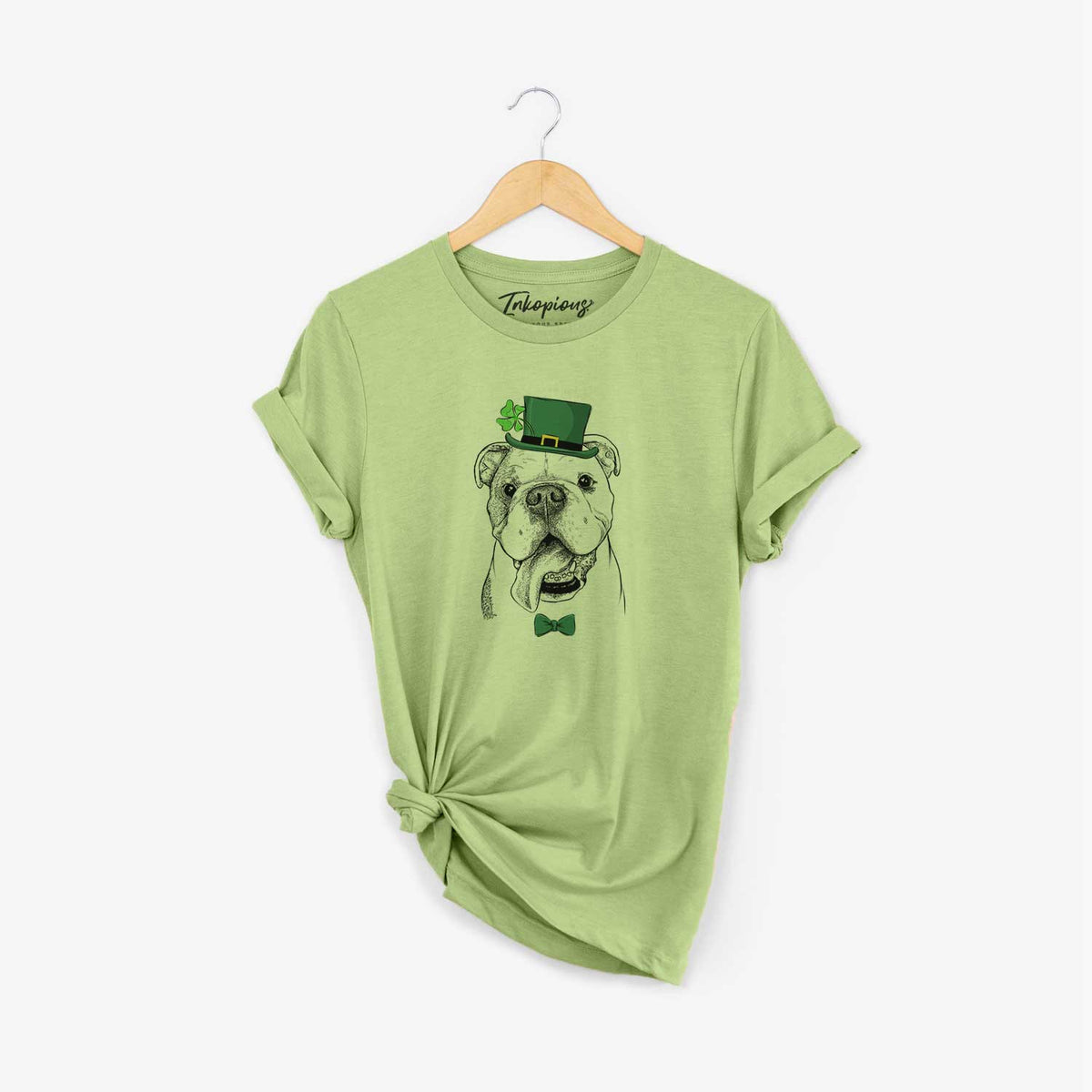 St. Patrick&#39;s Hank the English Bulldog - Unisex Crewneck