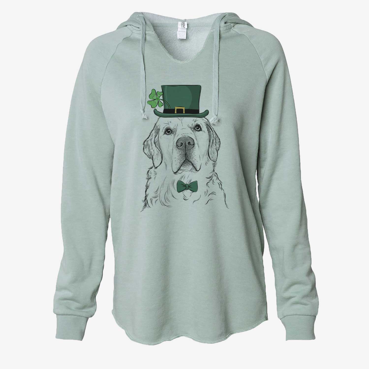 St. Patrick's Hank the Irish Cream Golden Retriever - Cali Wave Hooded Sweatshirt