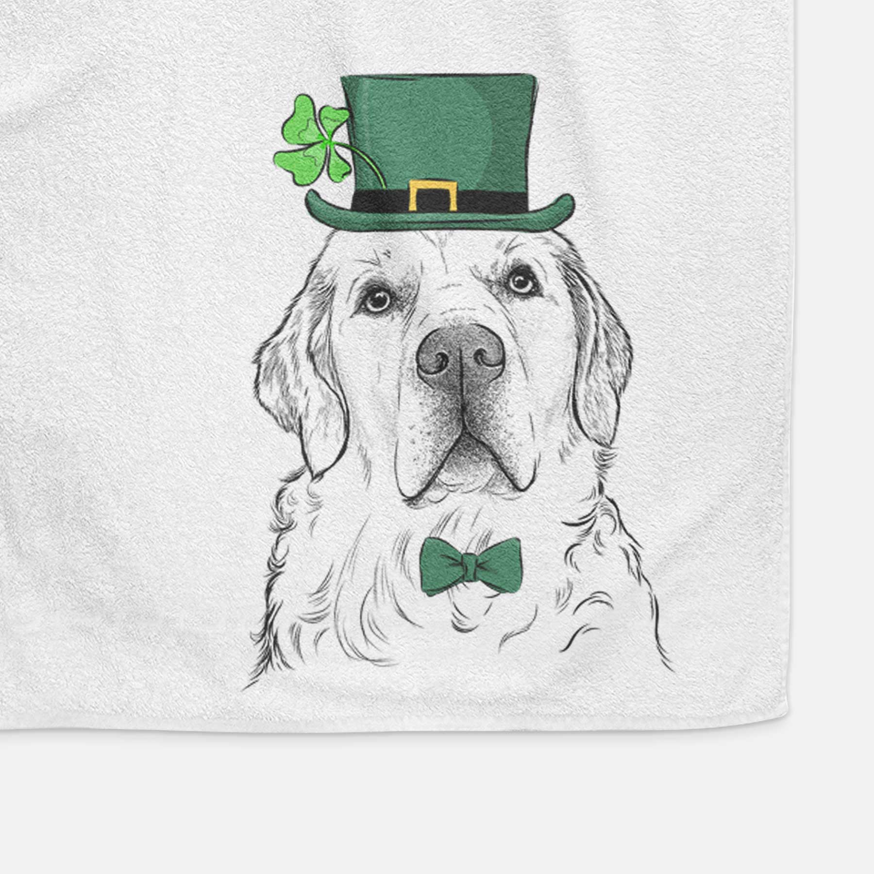 Hank the Irish Cream Golden Retriever Decorative Hand Towel