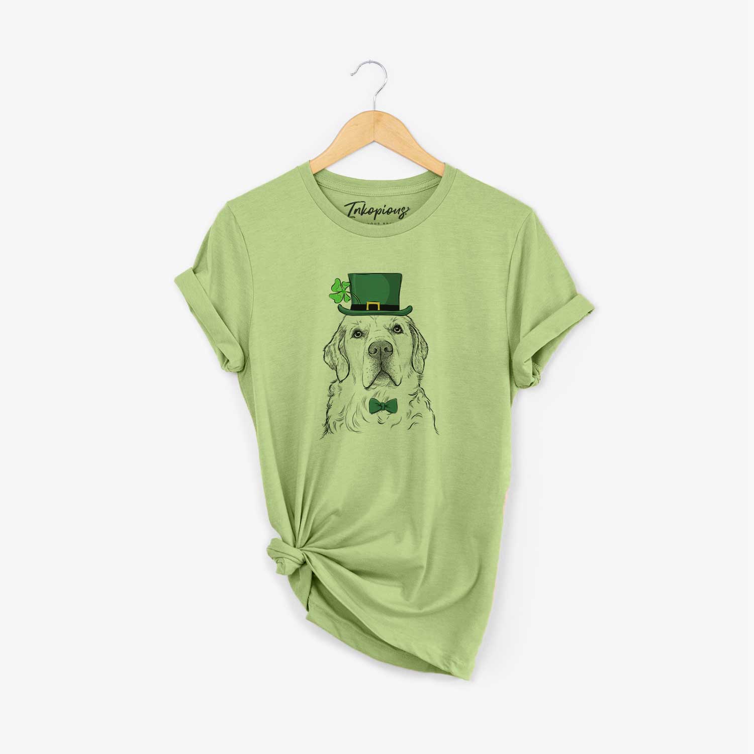 St. Patrick's Hank the Irish Cream Golden Retriever - Unisex Crewneck