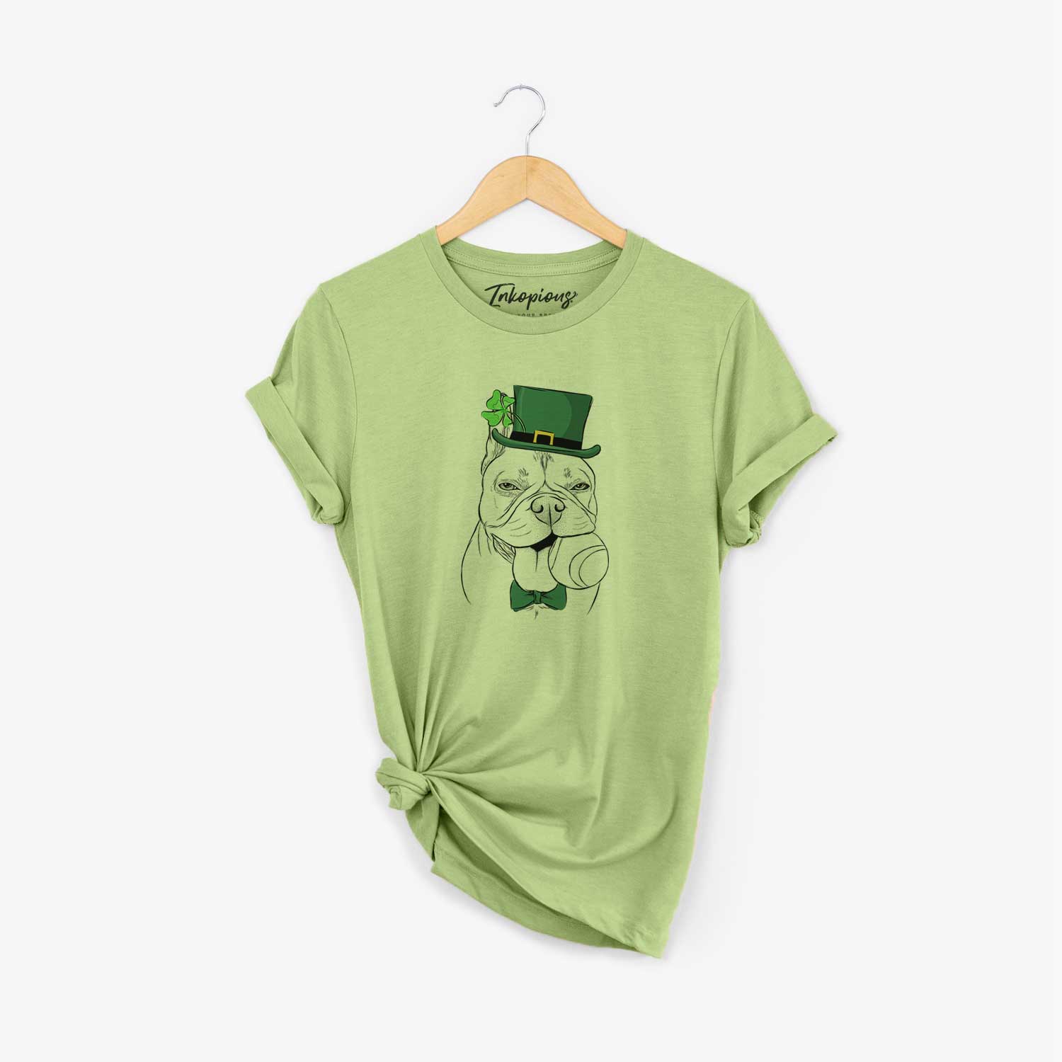St. Patrick's Happy Franco the French Bulldog - Unisex Crewneck