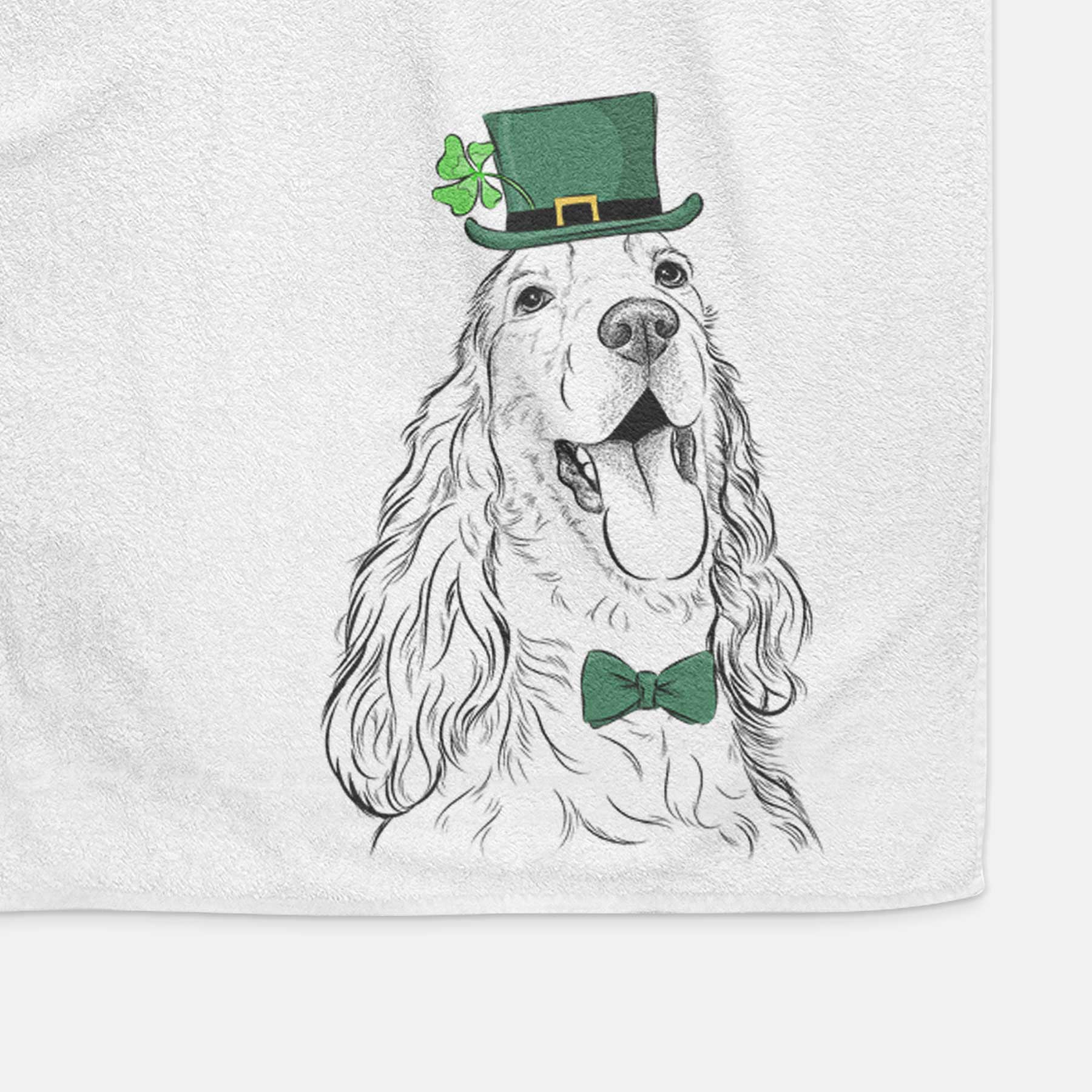 Happy Henry the English Cocker Spaniel Decorative Hand Towel