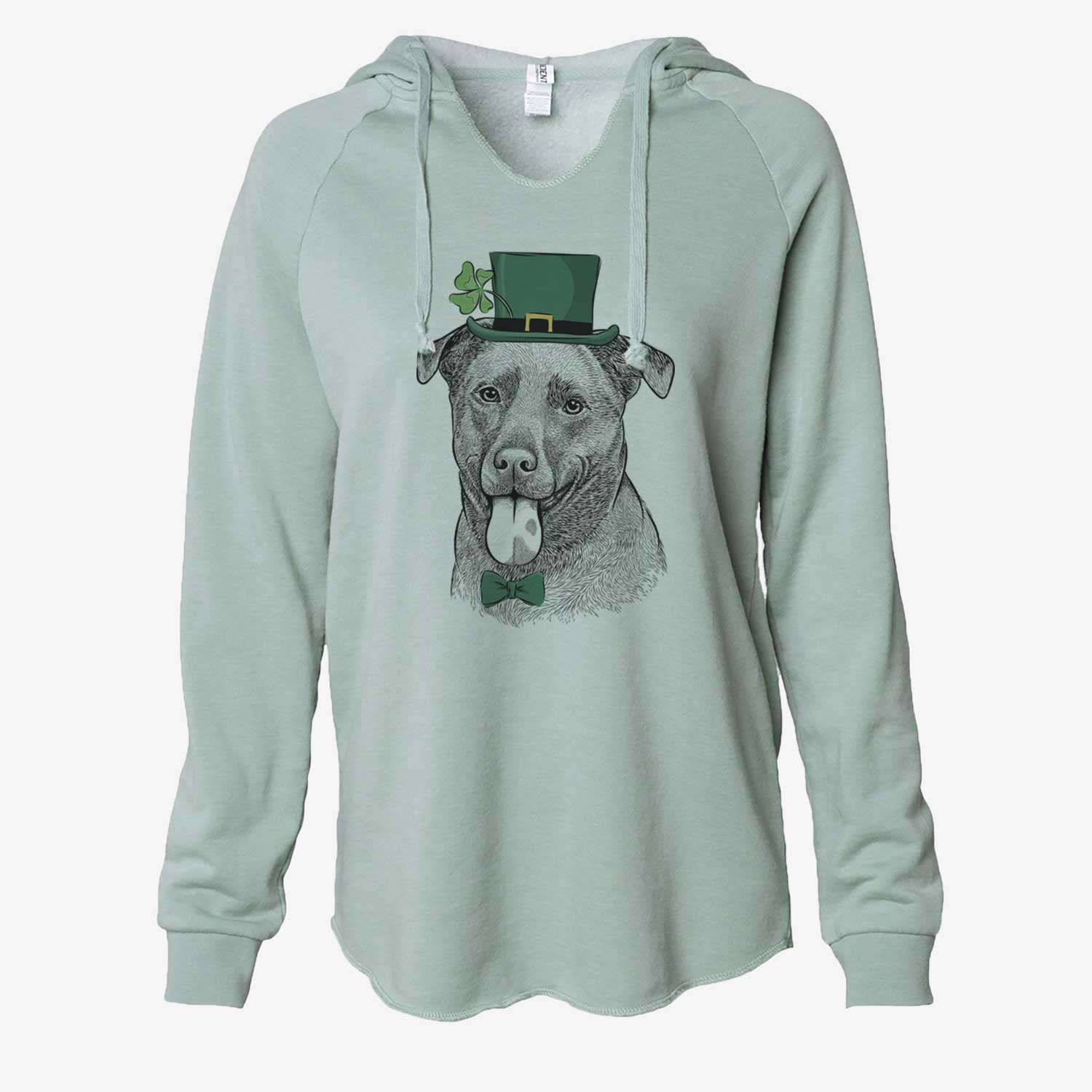 St. Patrick's Harbor the Mixed Breed - Cali Wave Hooded Sweatshirt