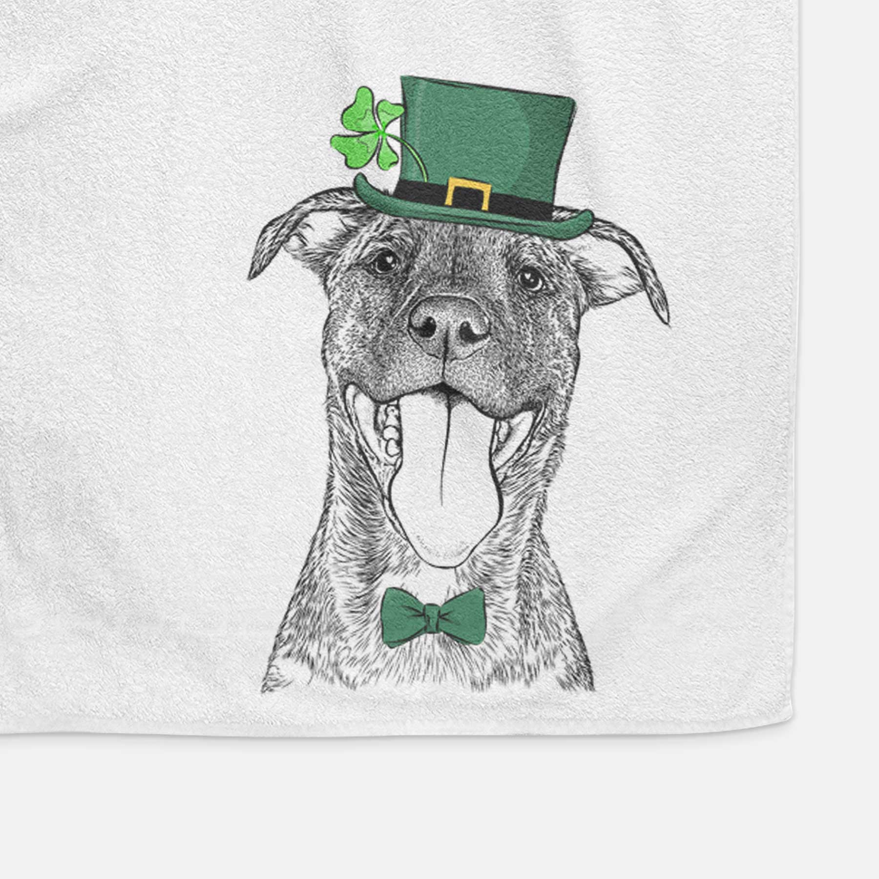 Harley the Pitbull Mix Decorative Hand Towel