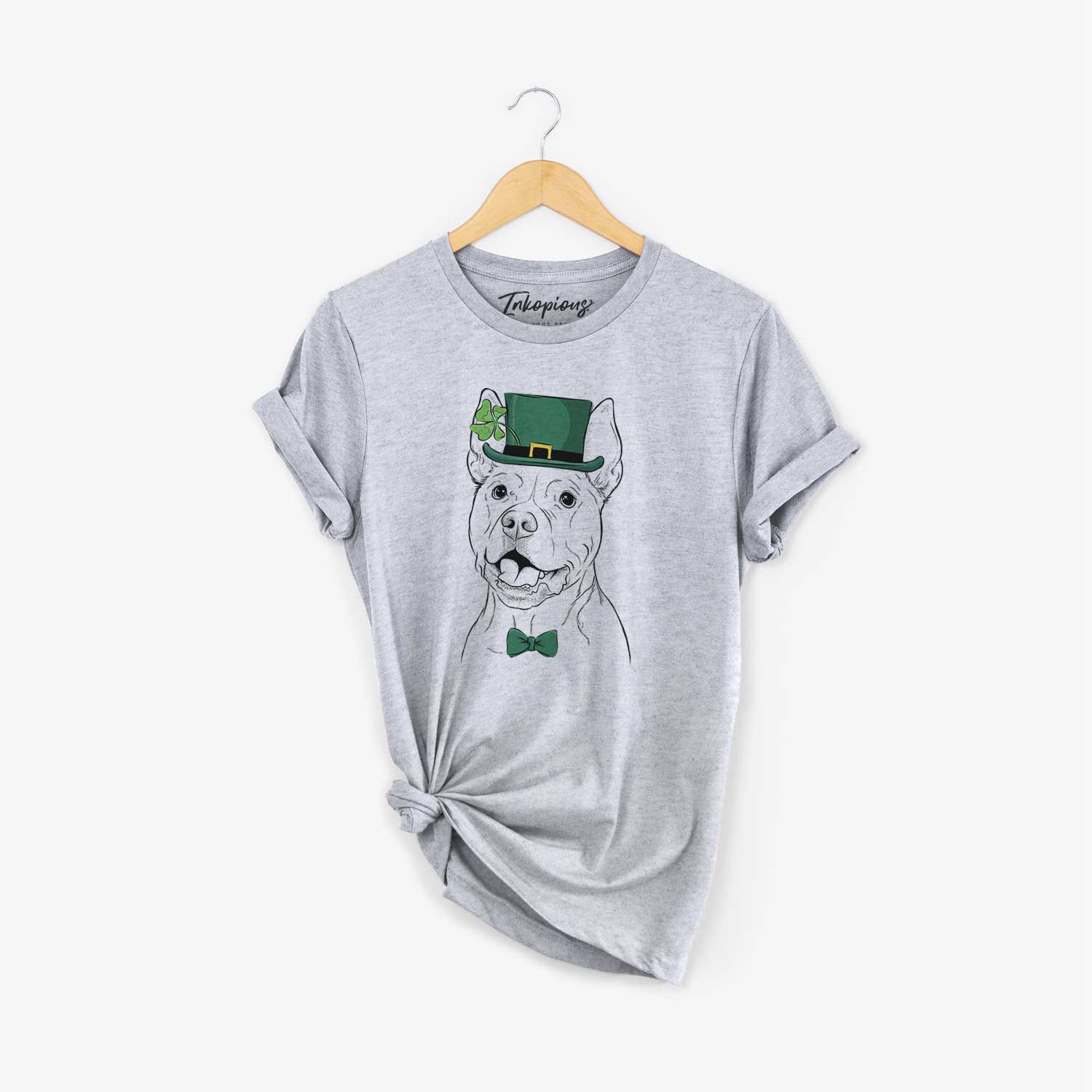 St. Patrick's Harley the Pitbull - Unisex Crewneck