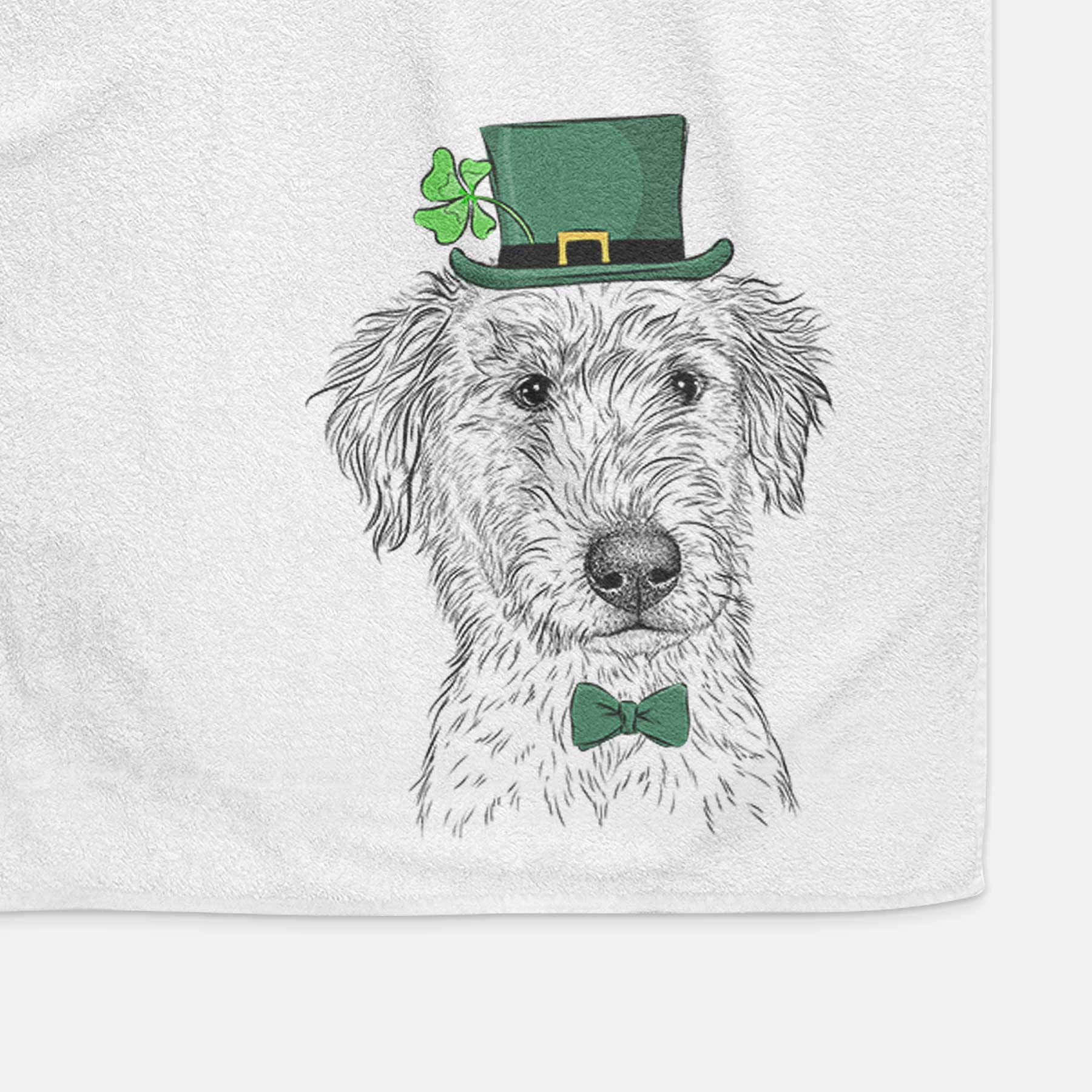 Harry the Mixed Breed Puppy Decorative Hand Towel