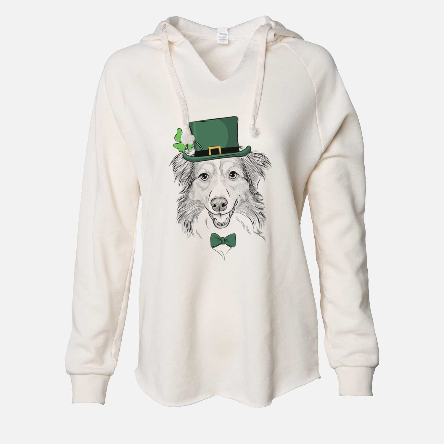 St. Patrick's Hattie the Australian Shepherd - Cali Wave Hooded Sweatshirt