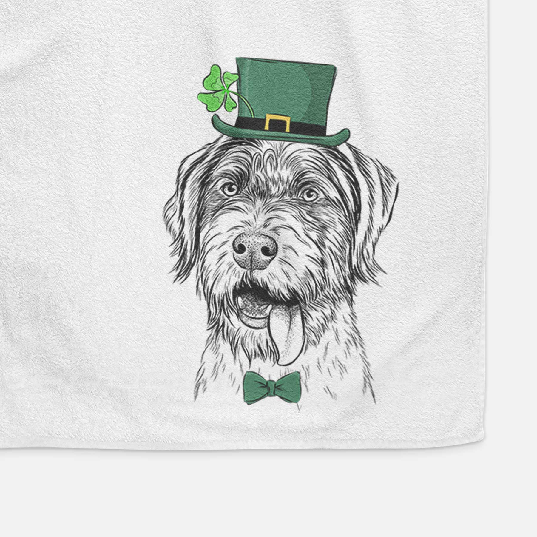 Hazel the German Wirehaired Pointer Mix Decorative Hand Towel