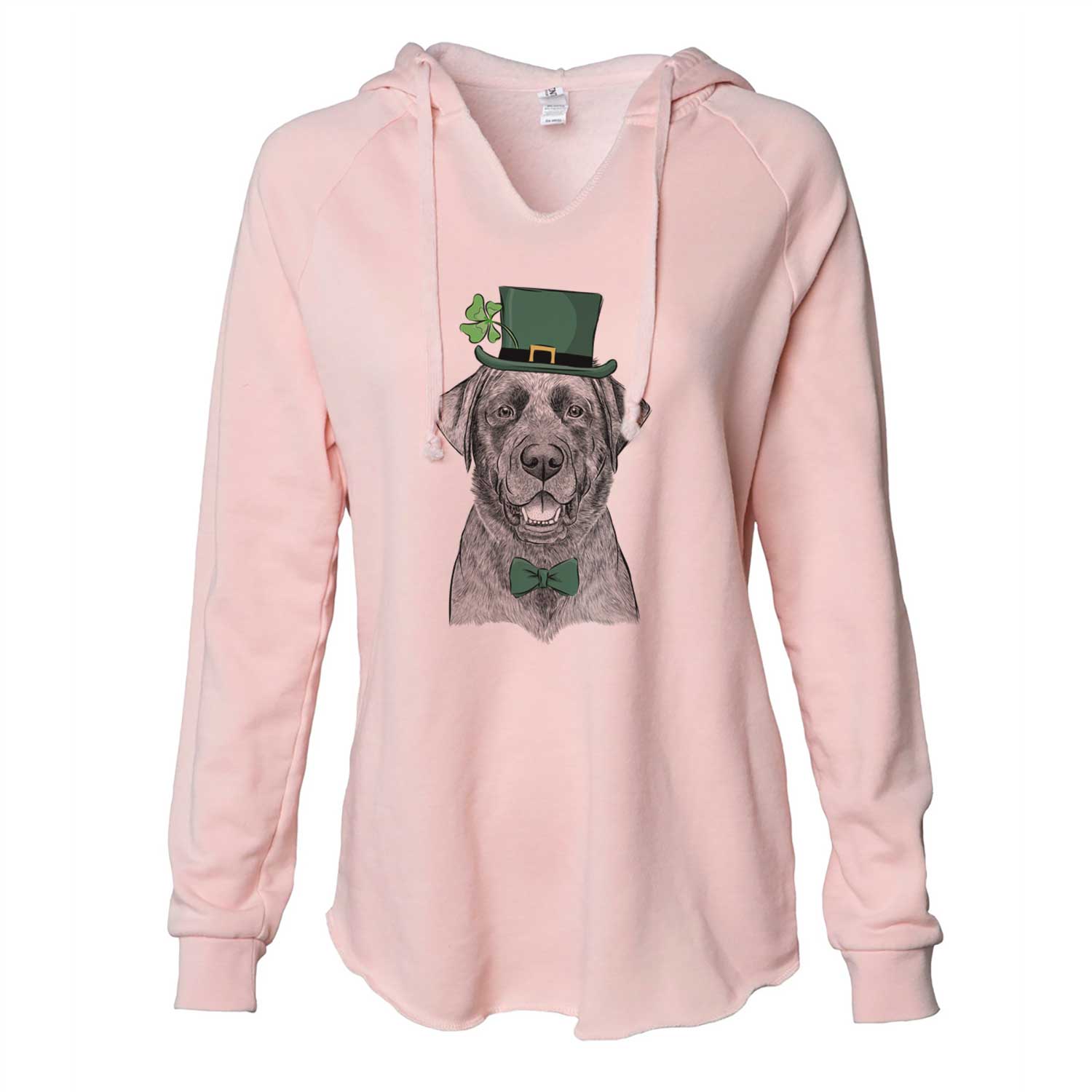 St. Patrick's Heath the Black Lab - Cali Wave Hooded Sweatshirt