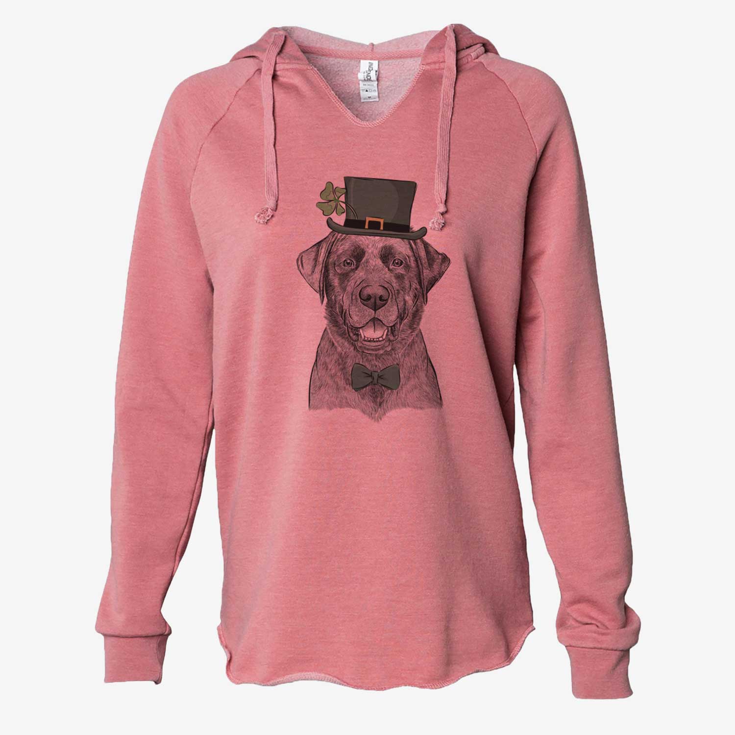 St. Patrick's Heath the Black Lab - Cali Wave Hooded Sweatshirt