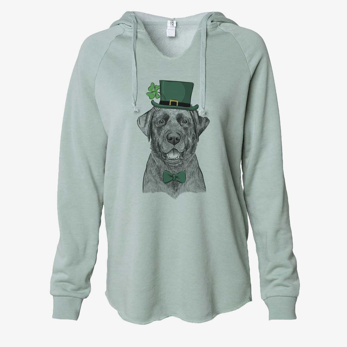 St. Patrick's Heath the Black Lab - Cali Wave Hooded Sweatshirt