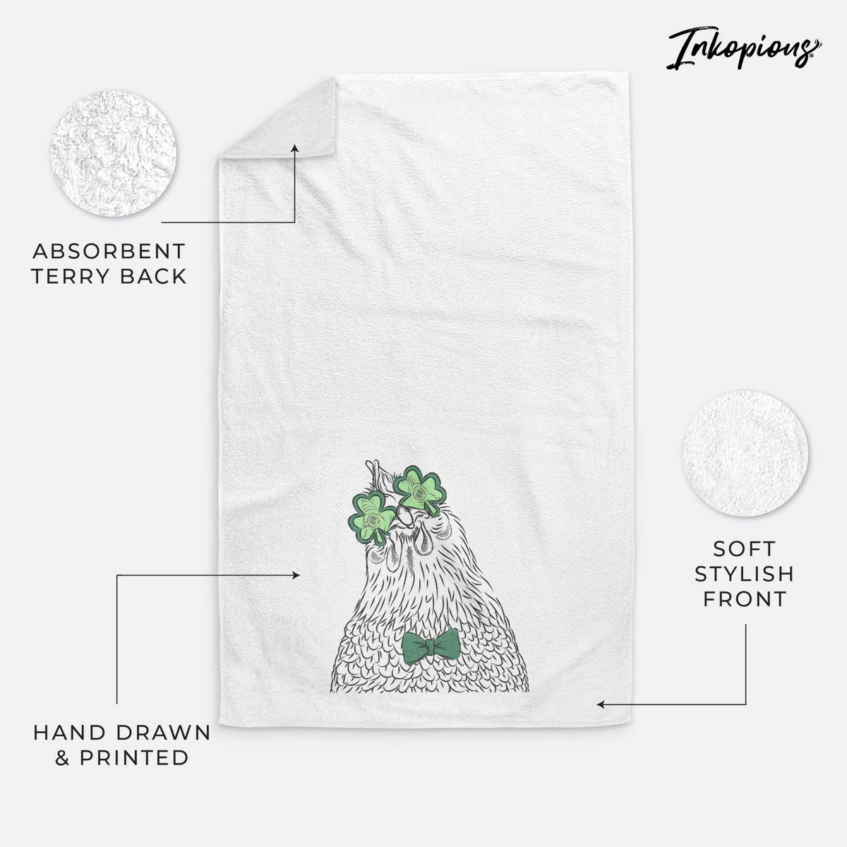 Henrietta the Chicken Decorative Hand Towel