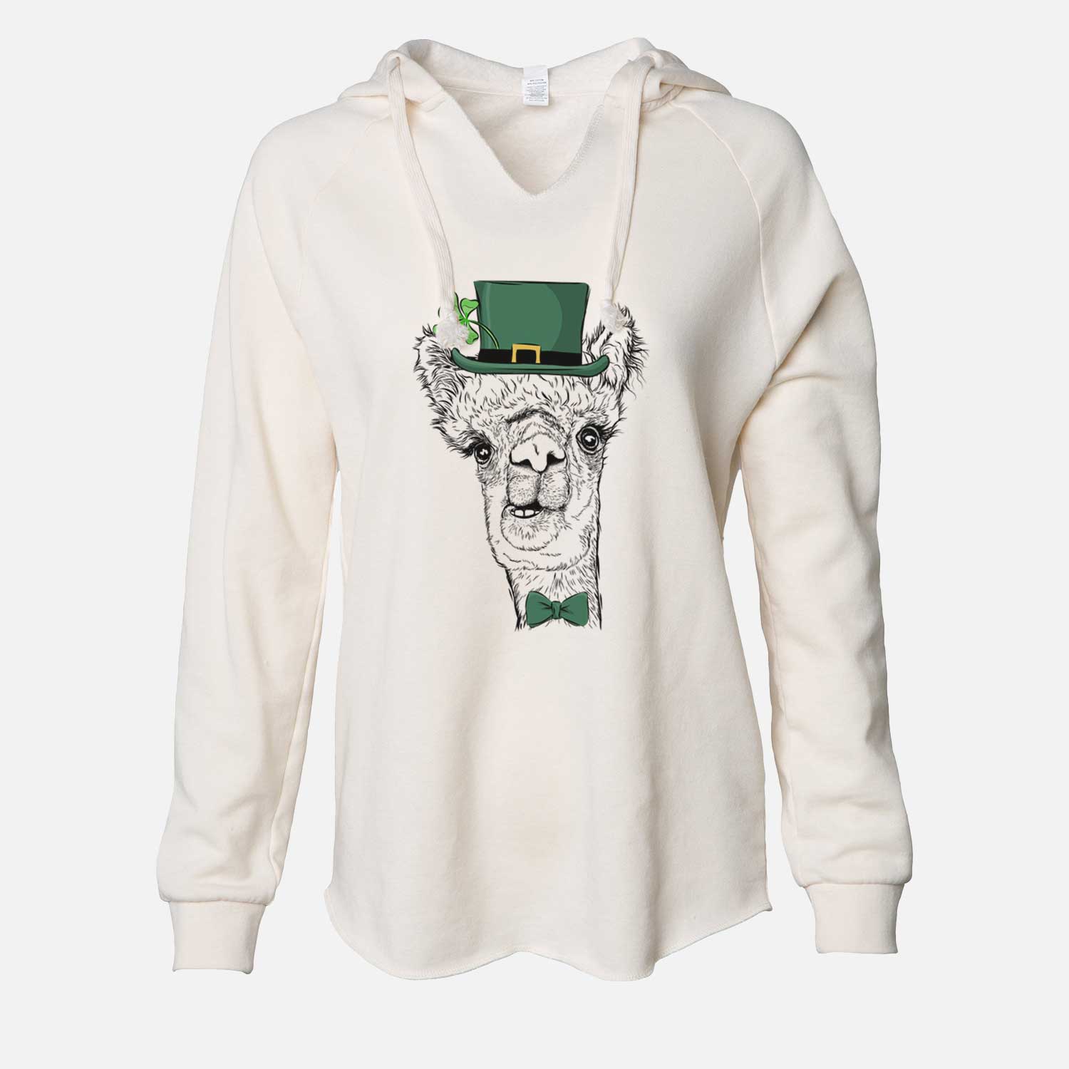 St. Patrick's Henry the Alpaca - Cali Wave Hooded Sweatshirt