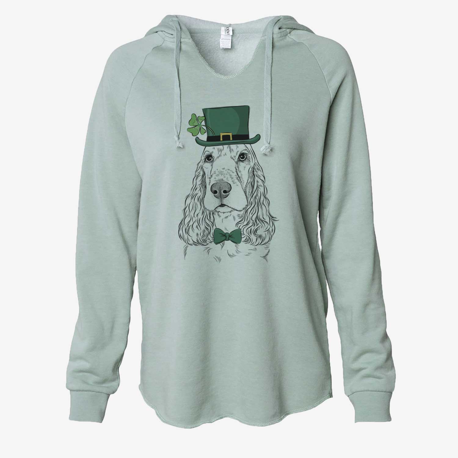 St. Patrick's Henry the English Cocker Spaniel - Cali Wave Hooded Sweatshirt