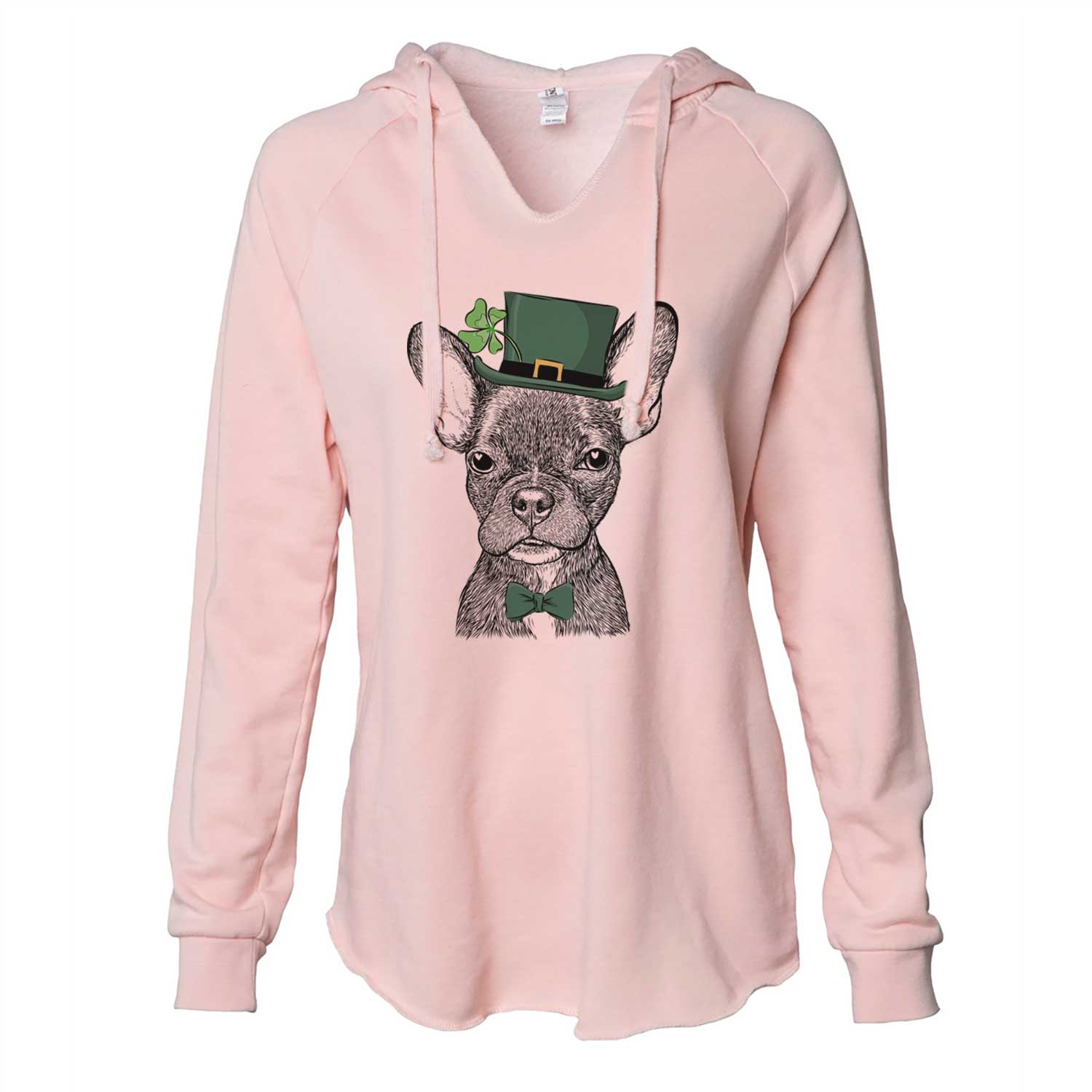 St. Patrick's Henry the French Bulldog - Cali Wave Hooded Sweatshirt