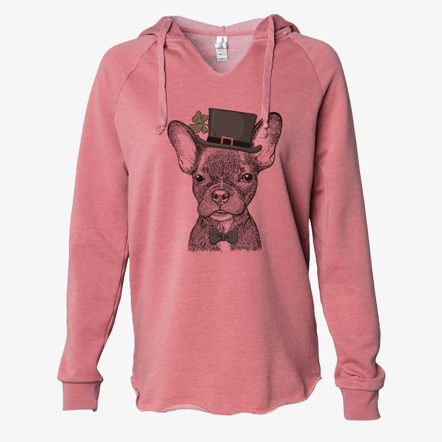 St. Patrick's Henry the French Bulldog - Cali Wave Hooded Sweatshirt