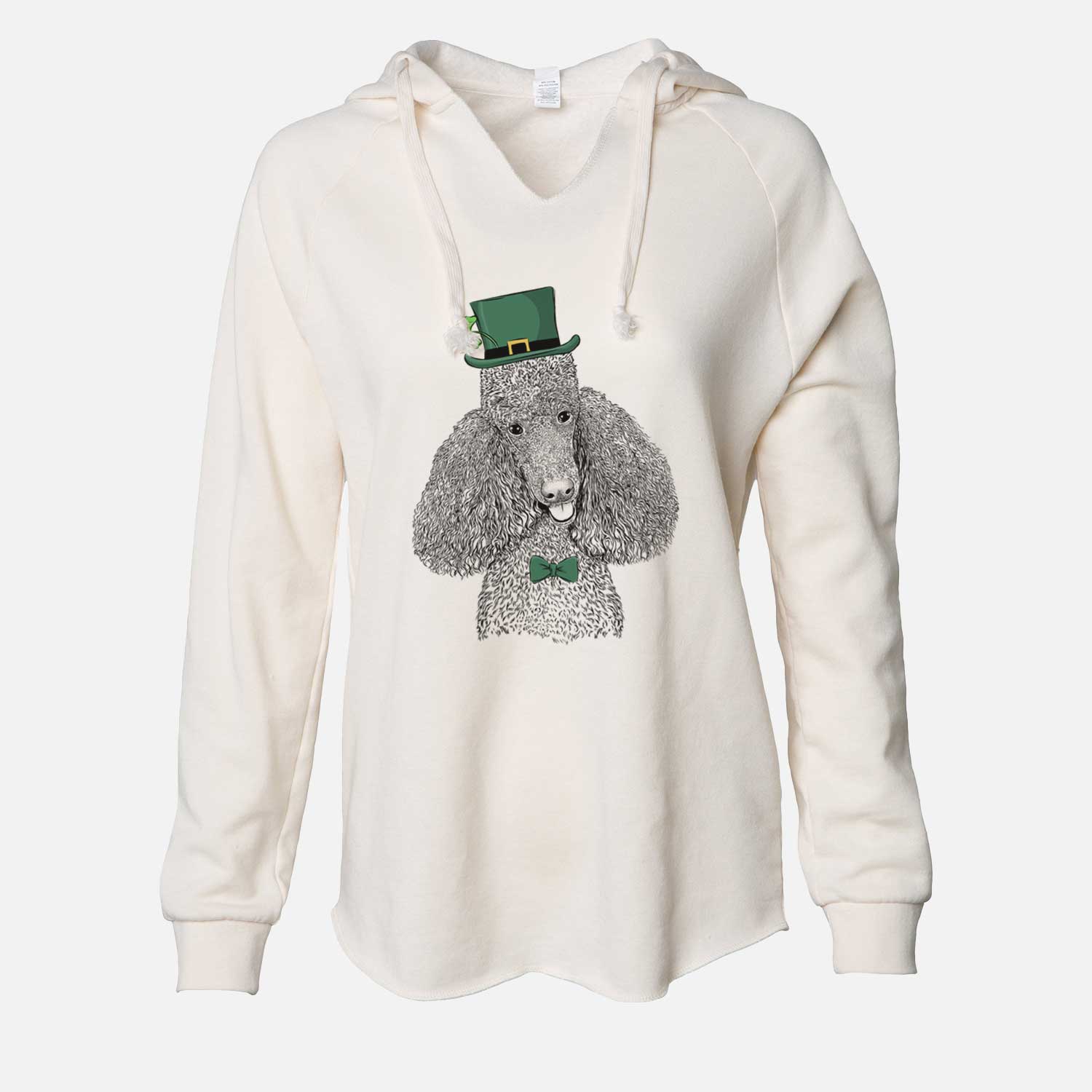 St. Patrick's Henry the Standard Poodle - Cali Wave Hooded Sweatshirt