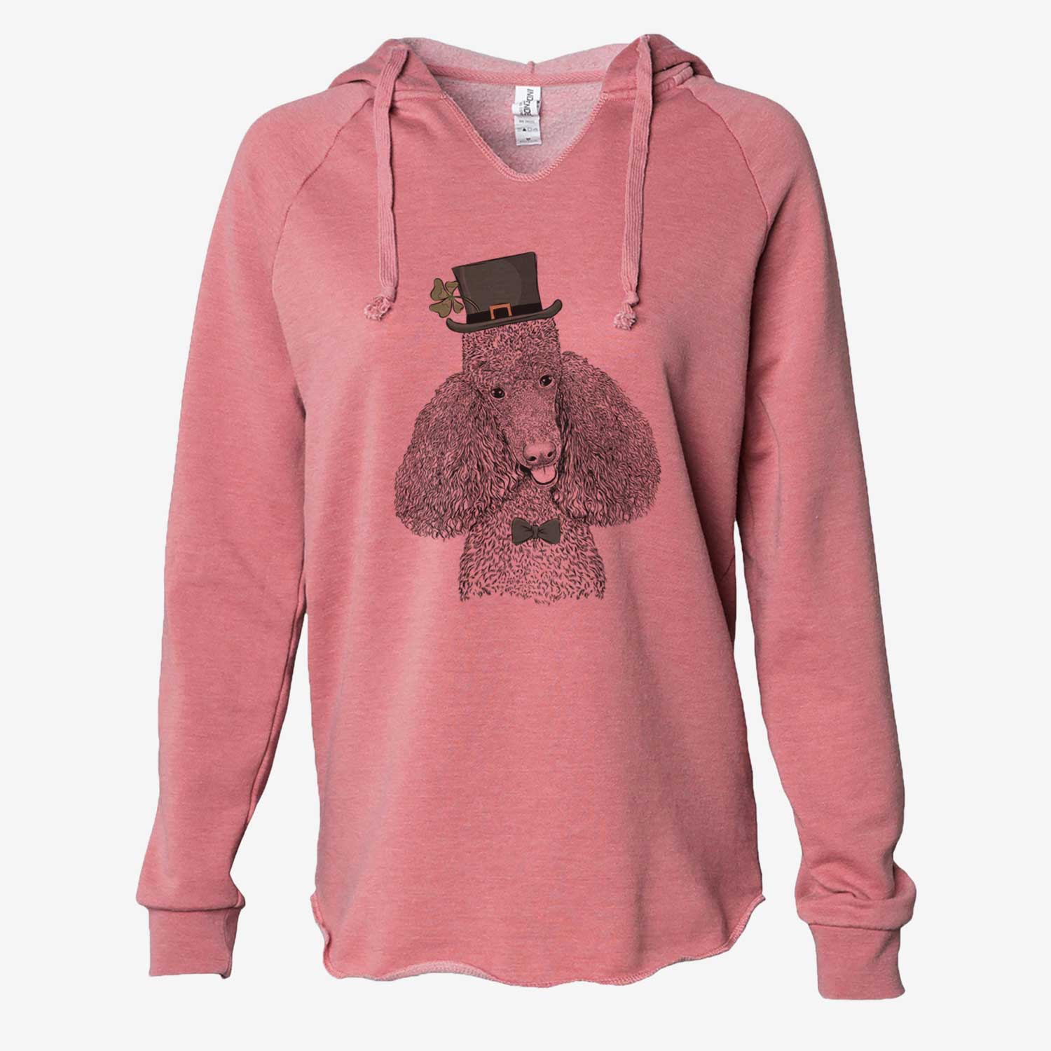 St. Patrick's Henry the Standard Poodle - Cali Wave Hooded Sweatshirt